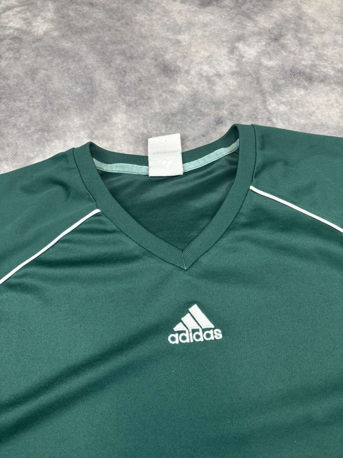 Adidas Vintage adidas t shirt jersey soccer Bootle green Kanye West Size US XL / EU 56 / 4 - 2 Thumbnail