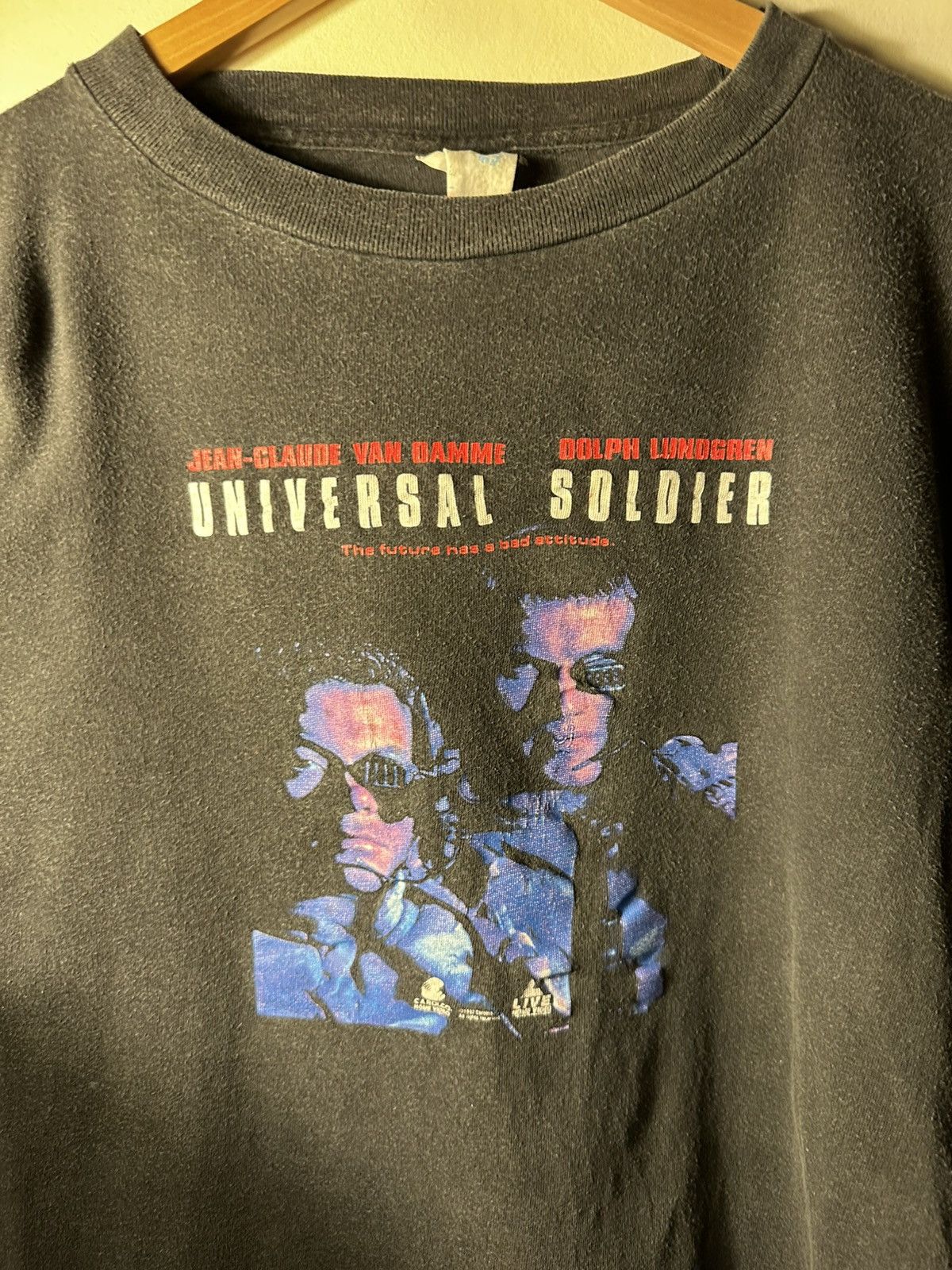 Jerzees Vintage 1992 Universal Soldier JCVD Boxy Tee XL Size US XL / EU 56 / 4 - 2 Thumbnail