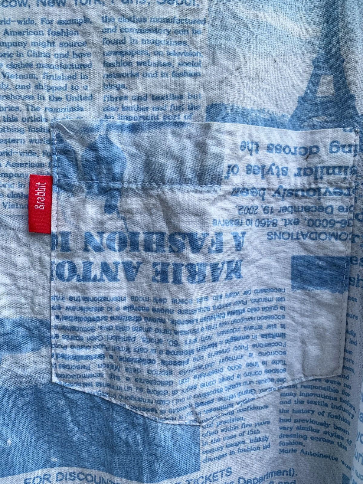 Fashion Victim × Vintage Vintage Longsleeve Newspaper Prints Size US XL / EU 56 / 4 - 6 Thumbnail