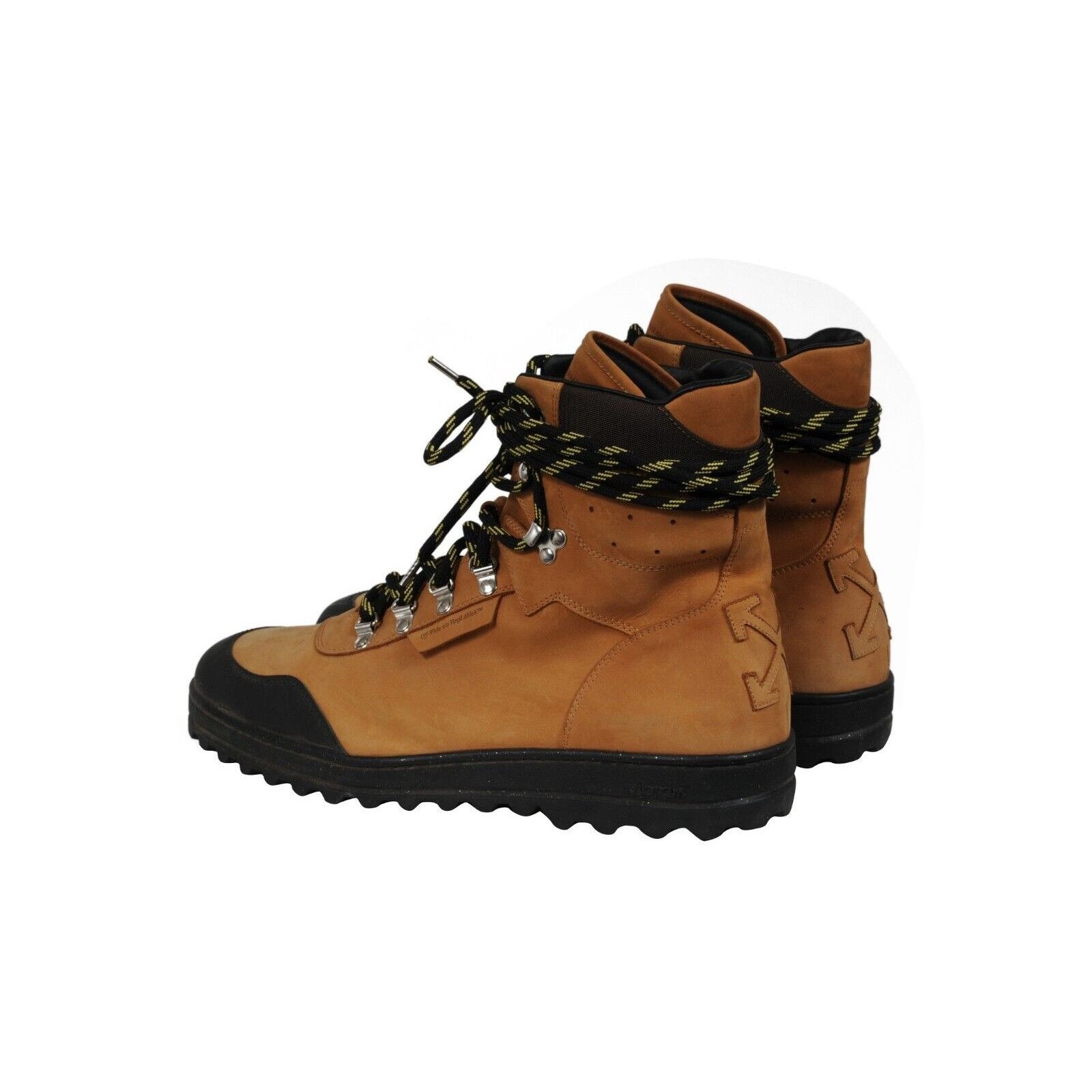 Off-White Hiking Boots Brown Tan Black Nubuck Size US 13 / EU 46 - 5 Thumbnail
