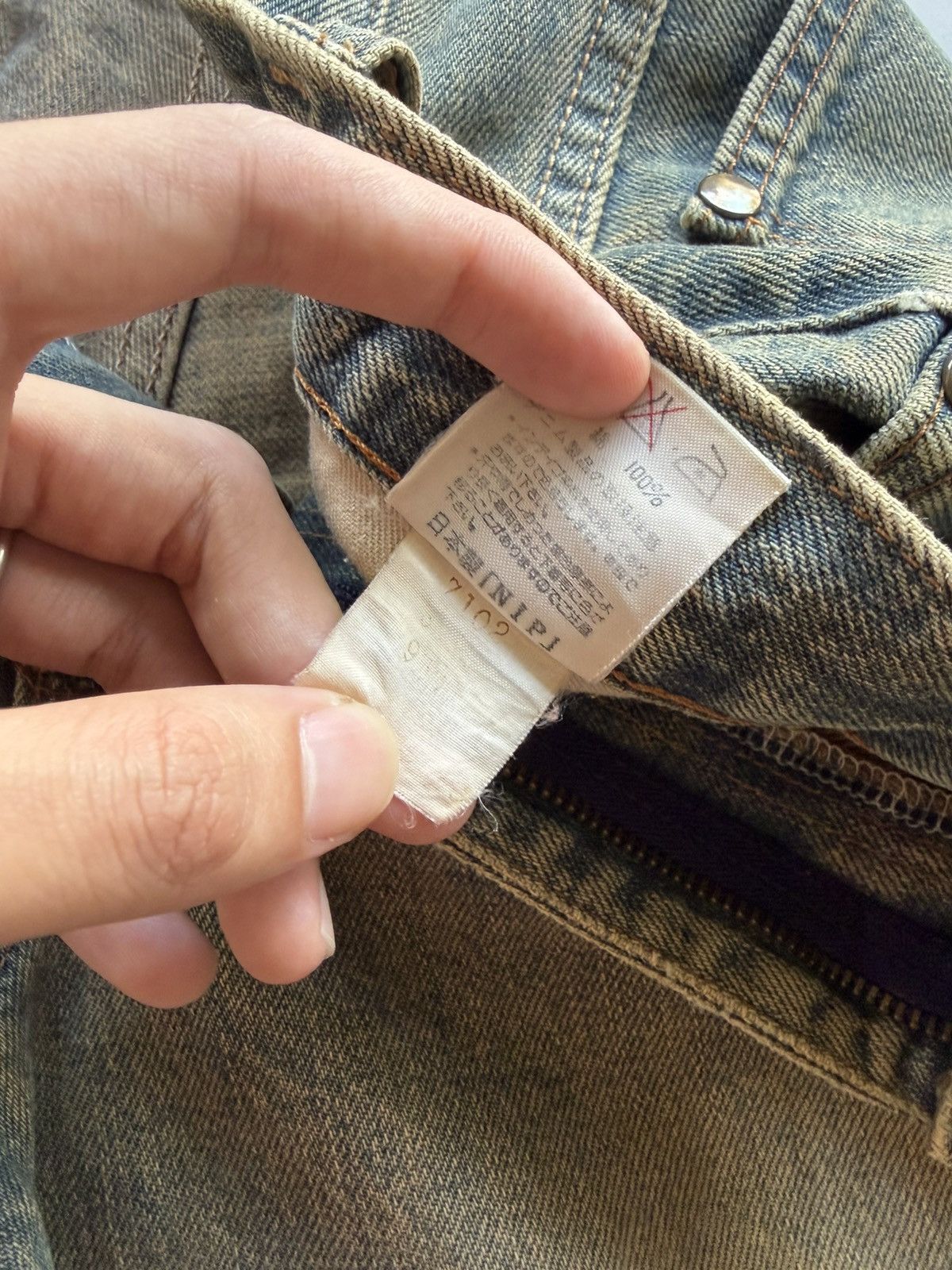 Kapital VINTAGE WRANGLER SELVEDGE BAGGY RUSTY DISTRESSED DENIM Size US 30 / EU 46 - 18 Thumbnail