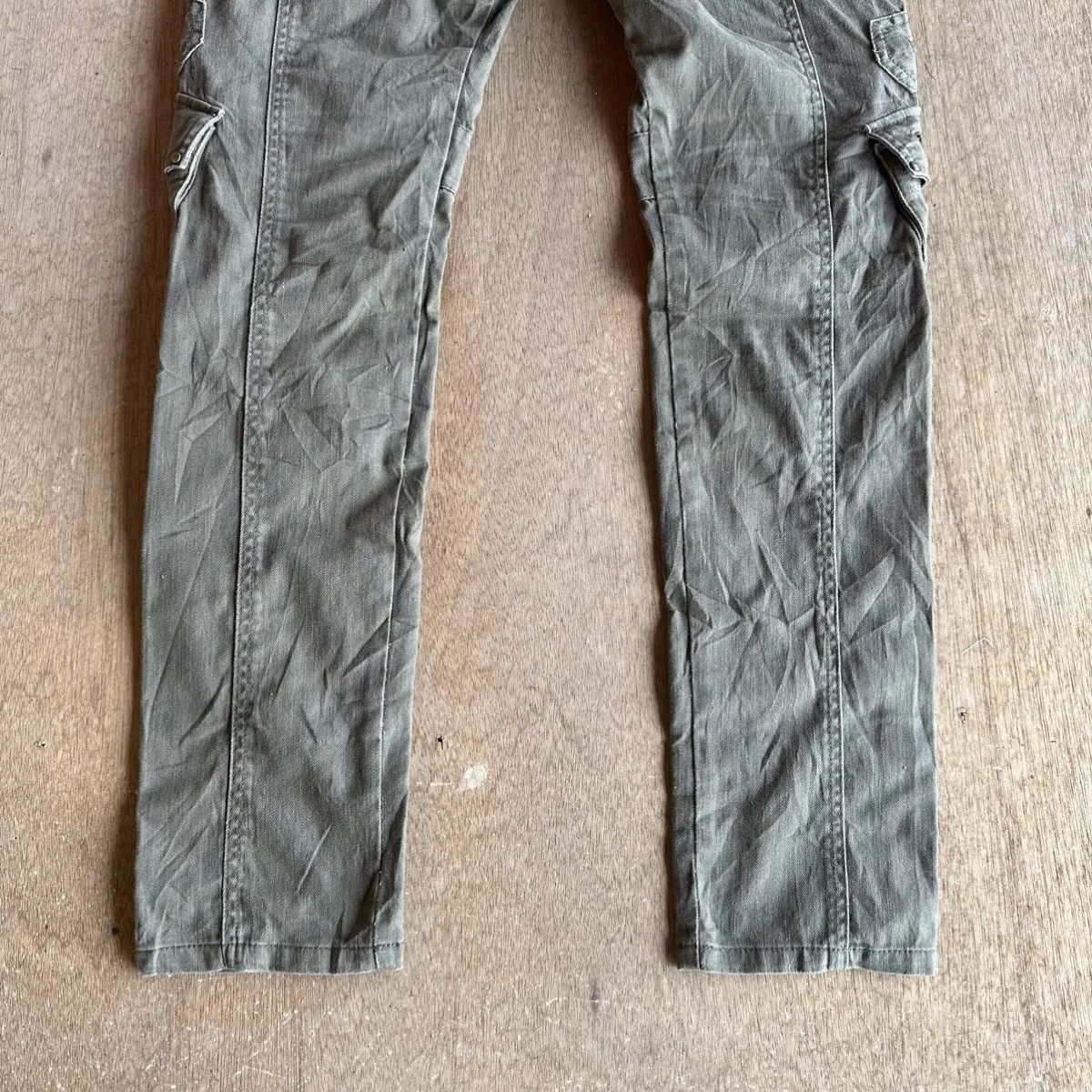 Japanese Brand SICKSS🔥W33 L31 TWENTY WORK TACTICAL CURVE BANANA LEGS CARGO Size US 33 - 16 Thumbnail