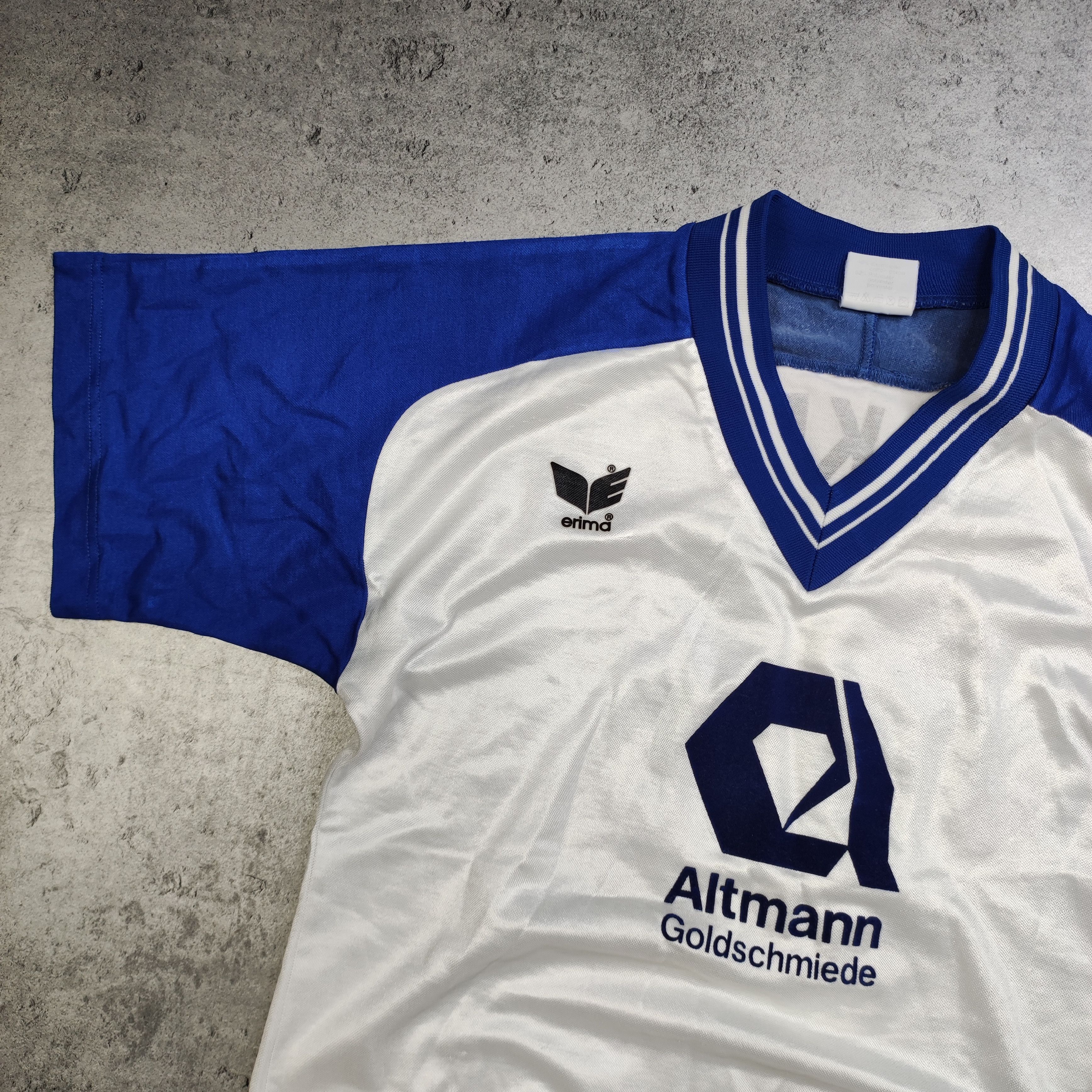 Vintage RARE Vintage 80s Erima TV Erkelenz Football Match Jersey Size US S / EU 44-46 / 1 - 5 Thumbnail