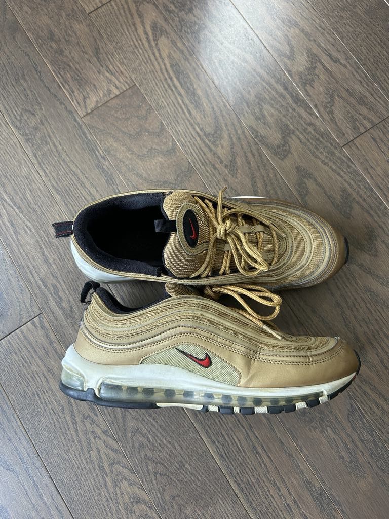 Nike Air Max 97 OG QS 'Metallic Gold' Size US 9.5 / EU 42-43 - 2 Thumbnail