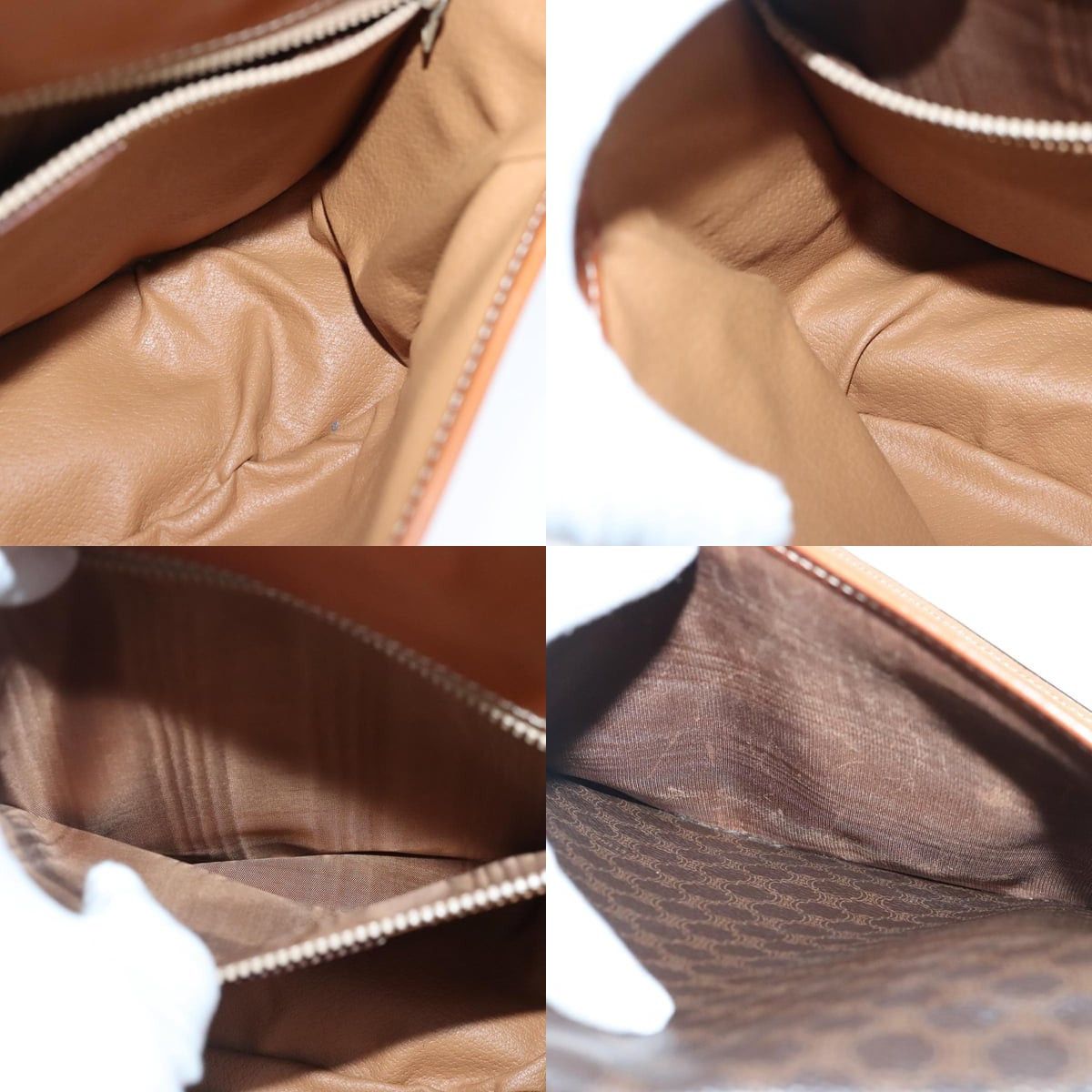 Celine CELINE Macadam Canvas Shoulder Bag Pvc Leather Brown Size ONE SIZE - 12 Thumbnail