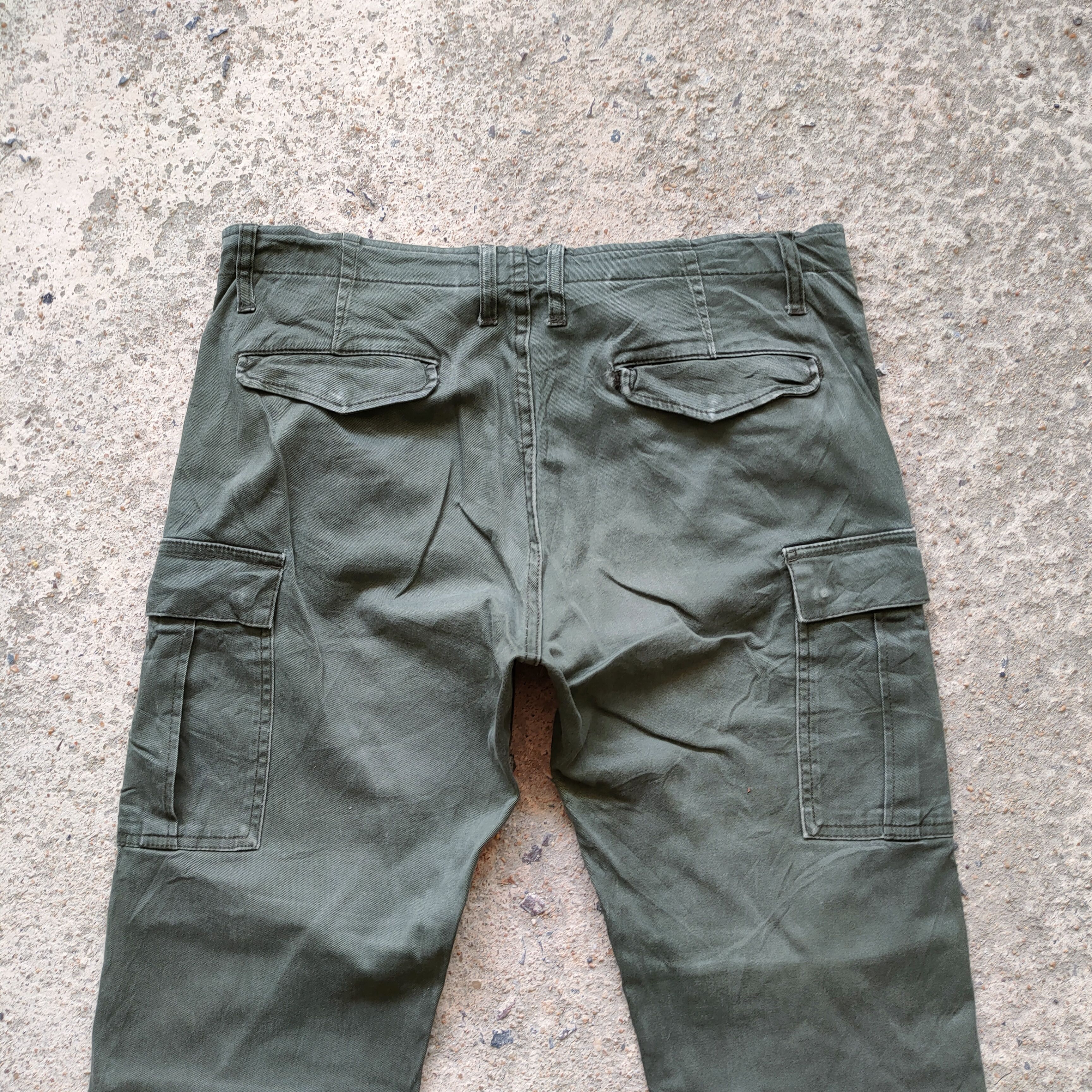 Japanese Brand × Vintage VINTAGE BACK GREEN CARGO PANTS Size US 32 / EU 48 - 8 Thumbnail