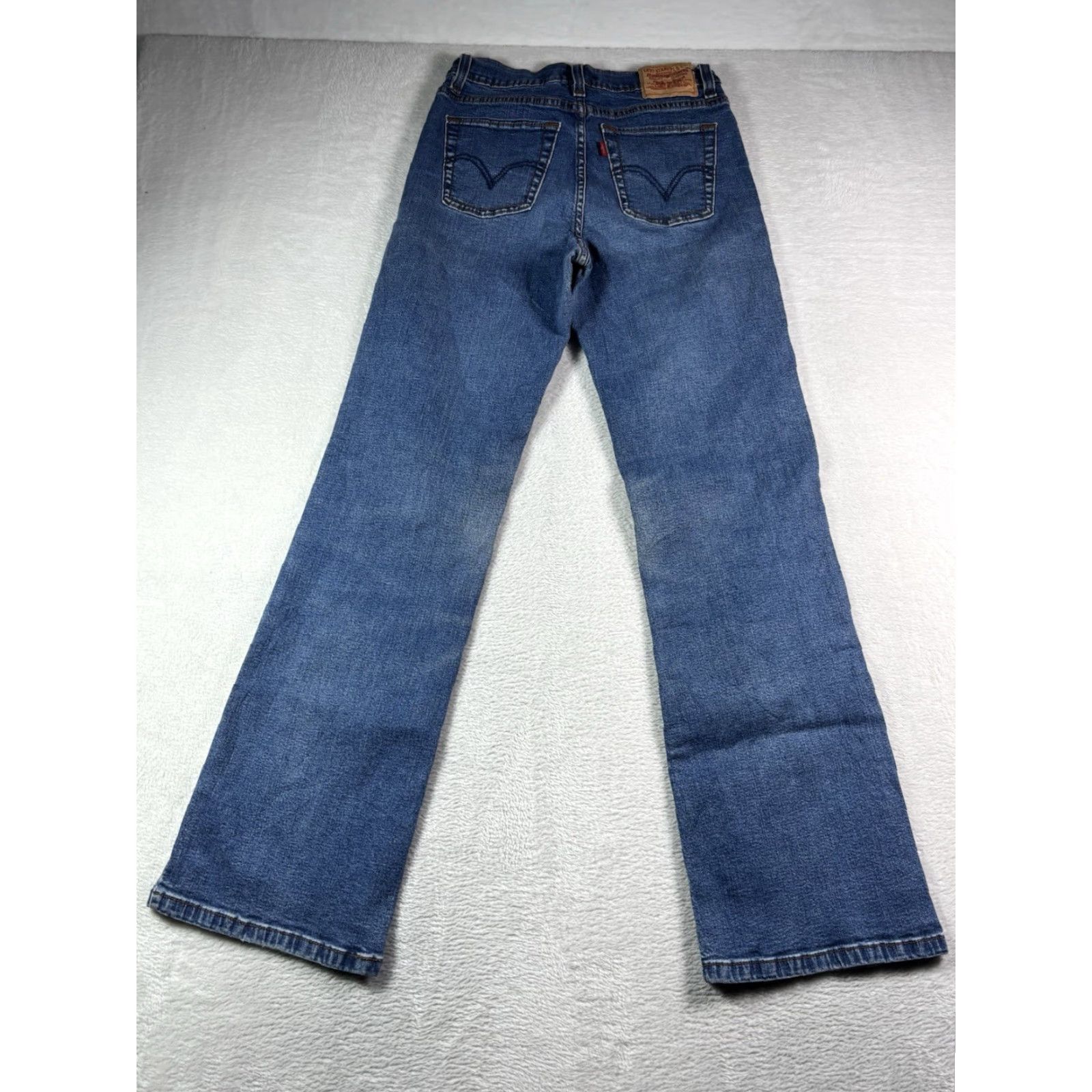 Levi's Levi's 512 Jeans Women's Slim Straight Blue Cotton Denim 8 Regular 5-Pocket Zipper Button Mid Wash Modern Preppy Size 30" / US 8 / IT 44 - 2 Thumbnail