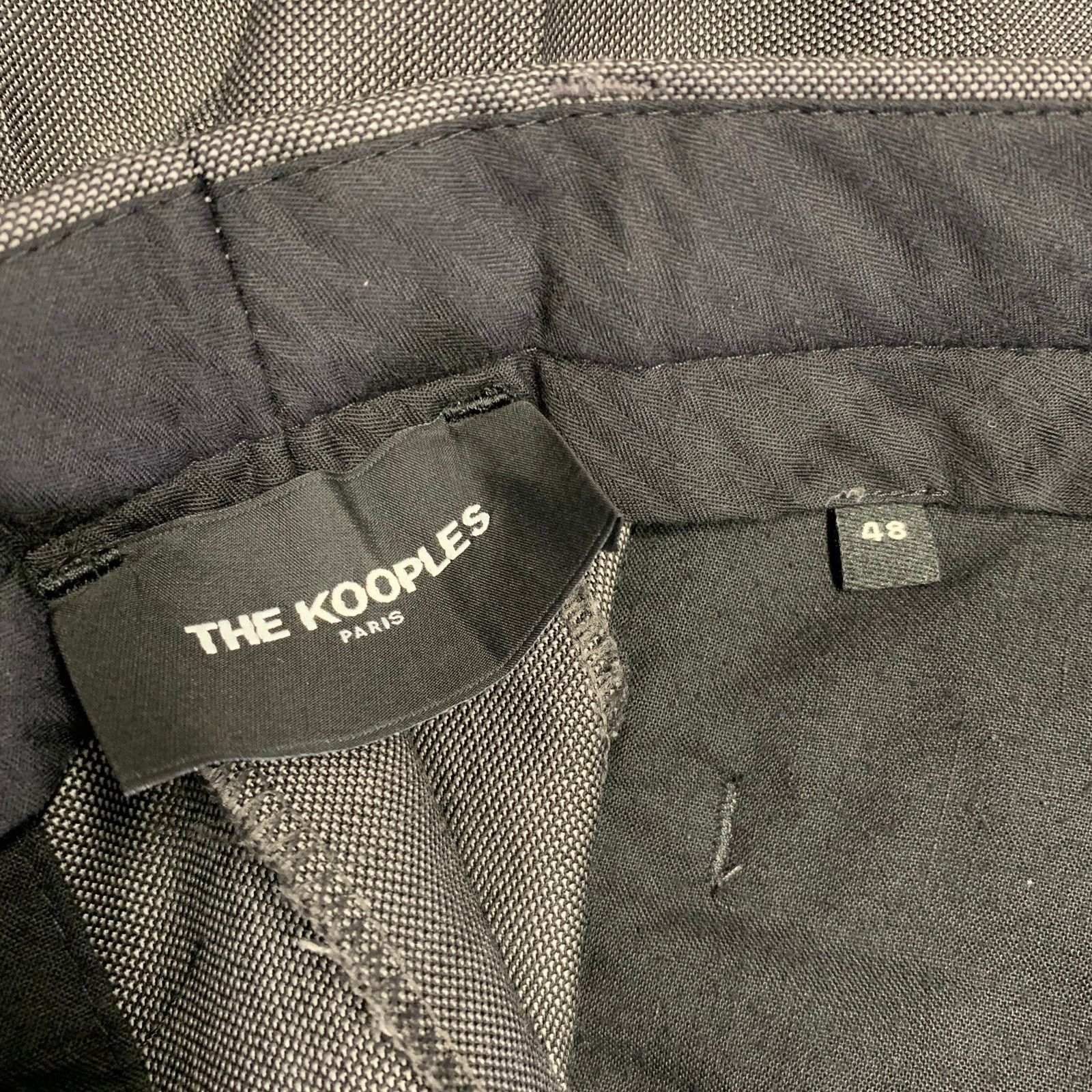 The Kooples THE KOOPLES Size 38 Grey Wool Notch Lapel Suit Size 38R - 11 Thumbnail