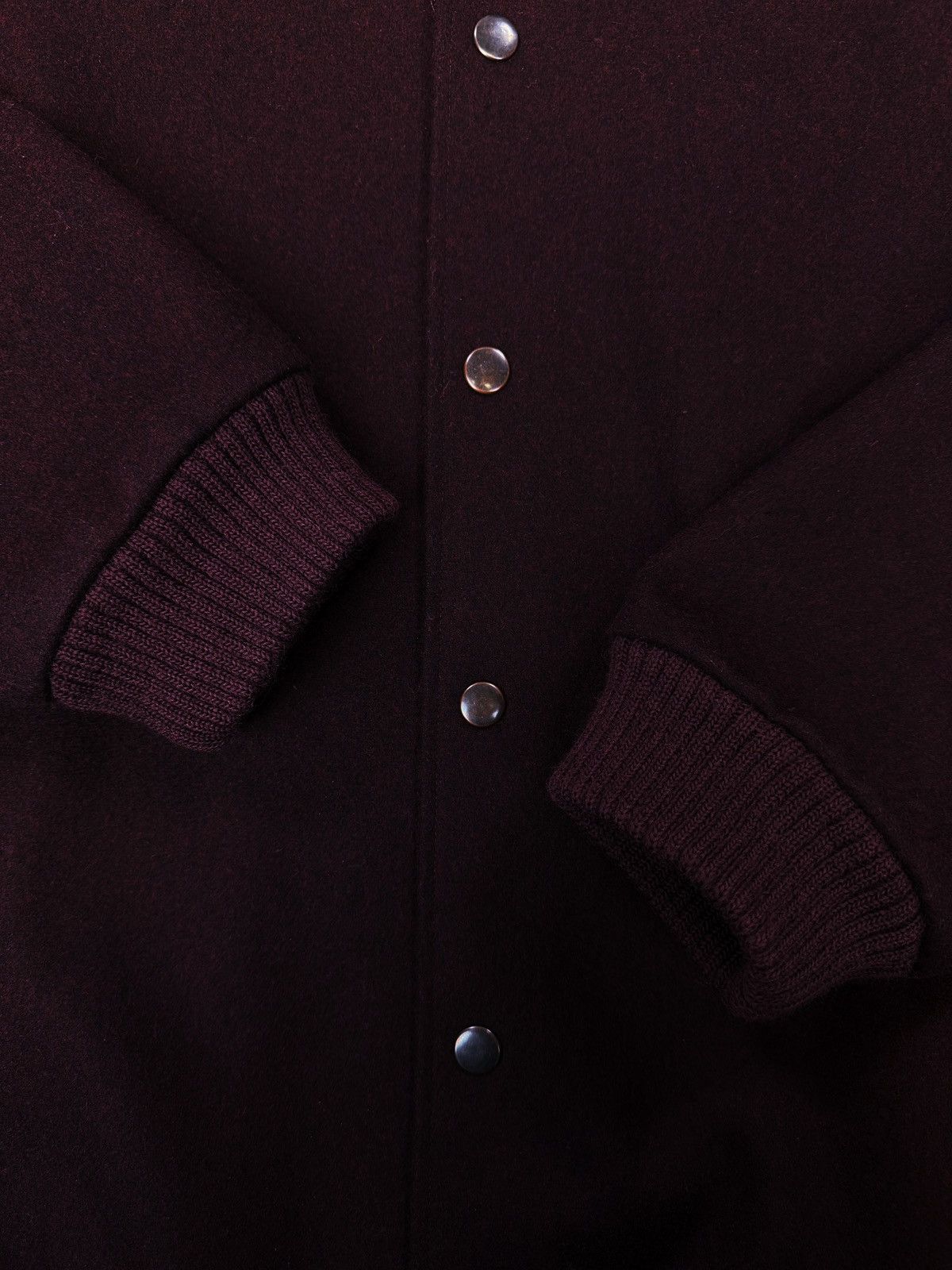 Raf Simons AW01 Raf Simons Riot Riot Riot Burgundy Wool Bomber Jacket Size US M / EU 48-50 / 2 - 3 Thumbnail