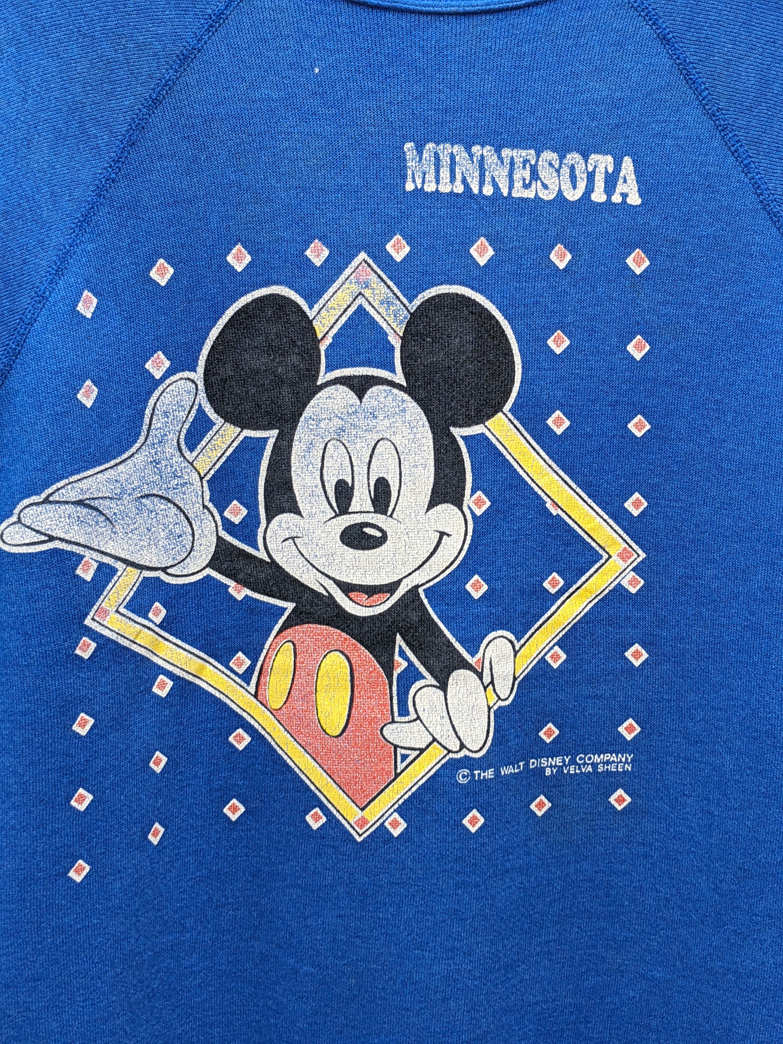 Mickey Mouse Vintage Disney Mickey Mouse MINNESOTA Raglan by Velva Sheen Size US L / EU 52-54 / 3 - 5 Thumbnail