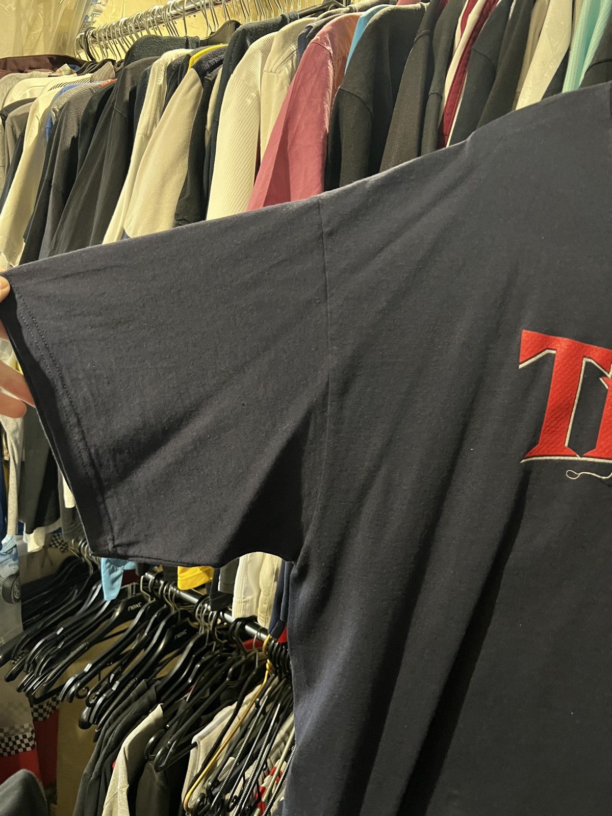 Band Tees × NFL × Vintage NFL VINTAGE TENNESSEE TITANS BAND LOGO AOP AMERICAN FOOTBALL Size US XXL / EU 58 / 5 - 4 Thumbnail