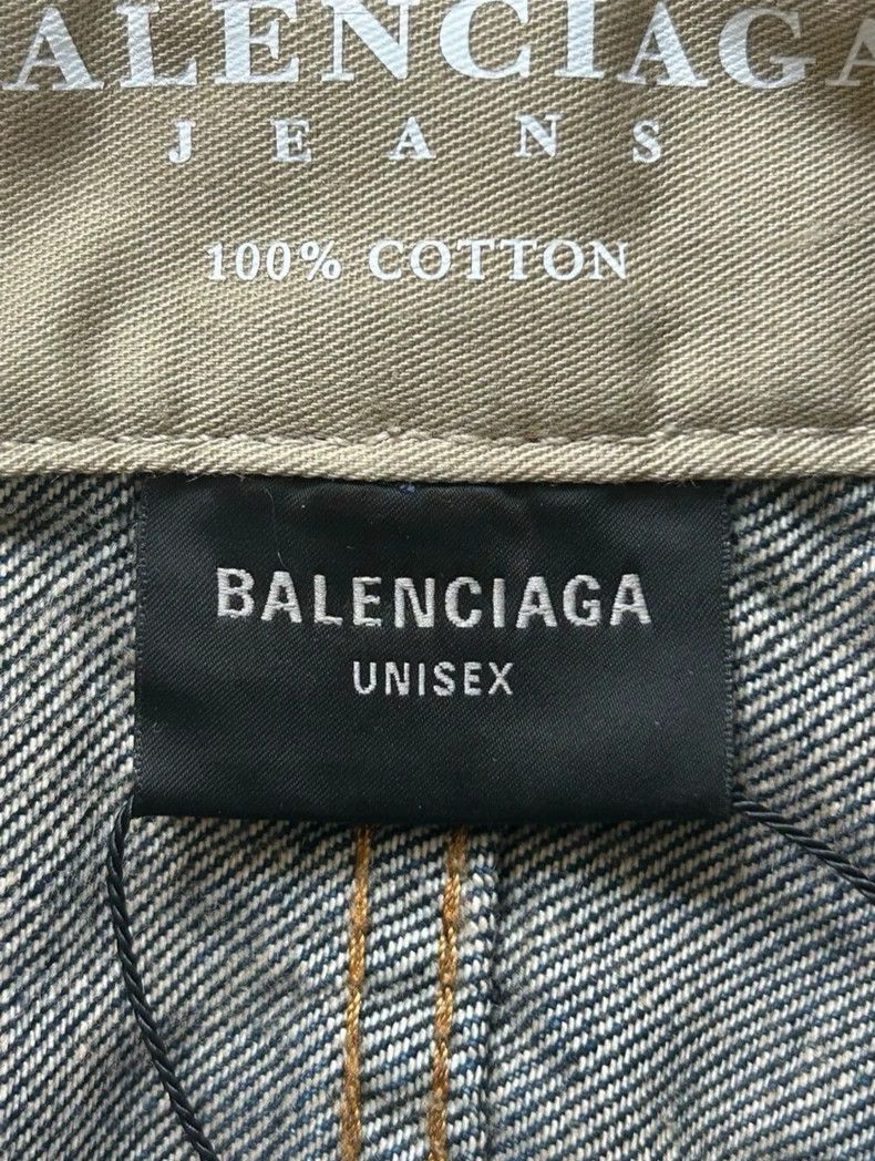 Balenciaga Balenciaga size M Embroidered letter baggy loose jeans Size US 26 / EU 42 - 5 Thumbnail