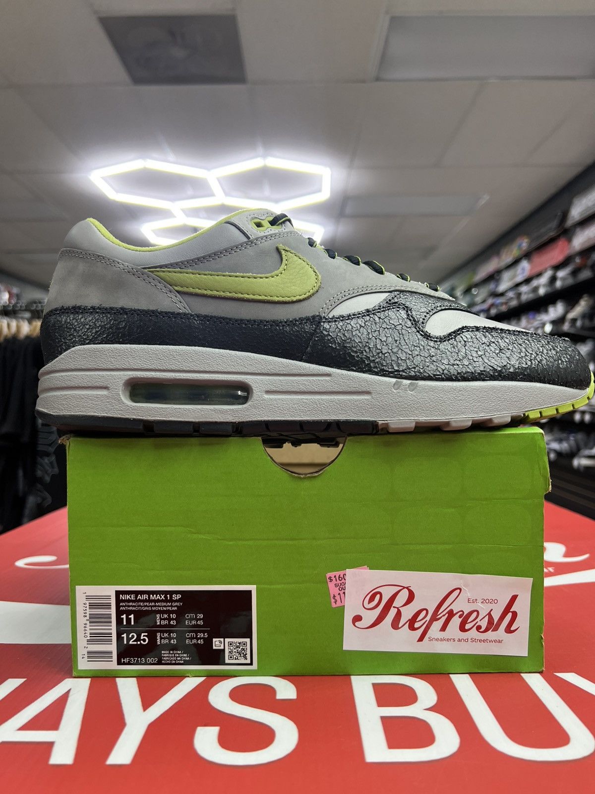 Nike Nike Air Max 1 Huf Pear Green Size 11 Size US 11 / EU 44 - 1 Thumbnail