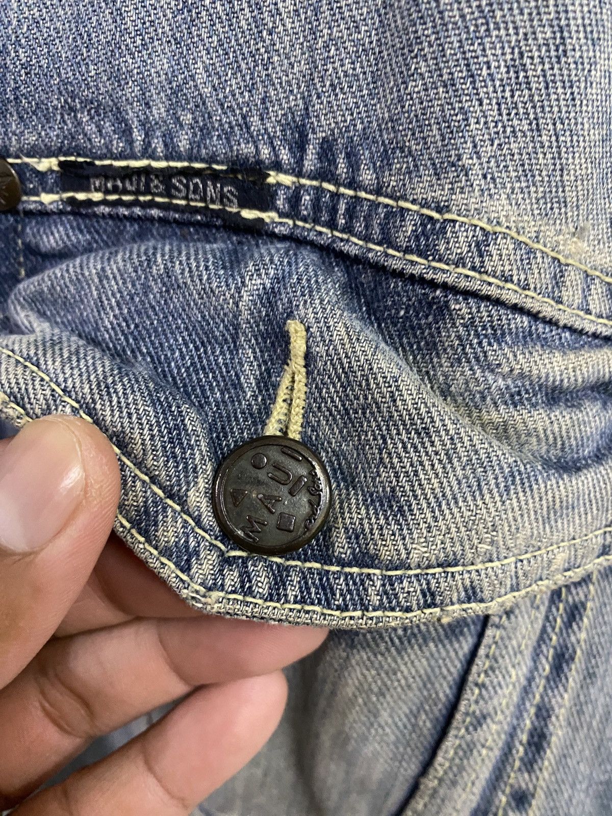 Maui and Sons Vtg Maui & Son Distrssed Denim Jacket Size US L / EU 52-54 / 3 - 10 Thumbnail