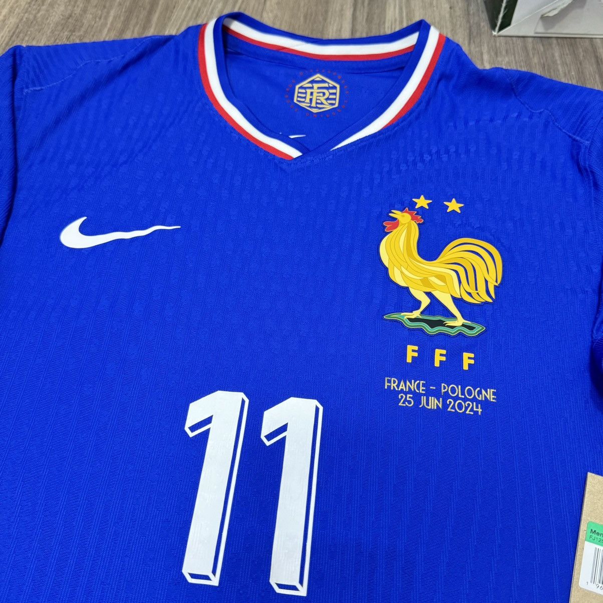 Adidas France Euro 2024 player issue home shirt #11 Dembele (Bnwt) Size US XL / EU 56 / 4 - 3 Thumbnail