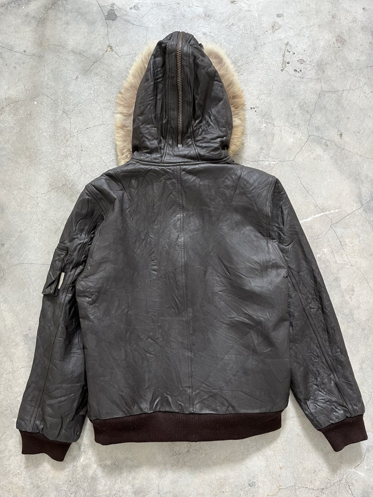 Leather Vtg Incredible Brand Murota Takayoshi Leather Bomber Jacket Size US L / EU 52-54 / 3 - 15 Thumbnail