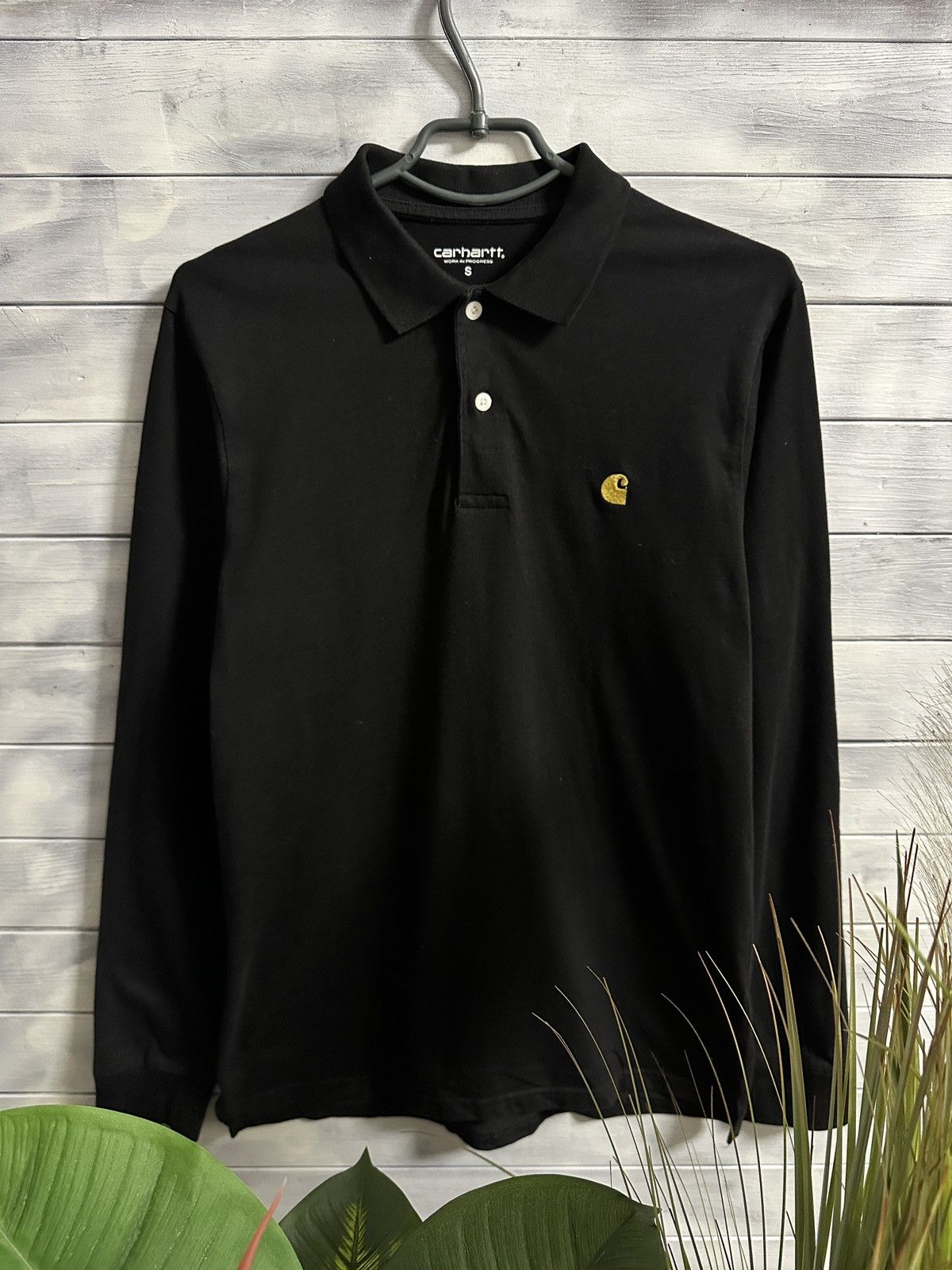 Carhartt Rare Chase Polo Long-Sleeve Carhartt Work In Progress WIP Size US S / EU 44-46 / 1 - 1 Thumbnail