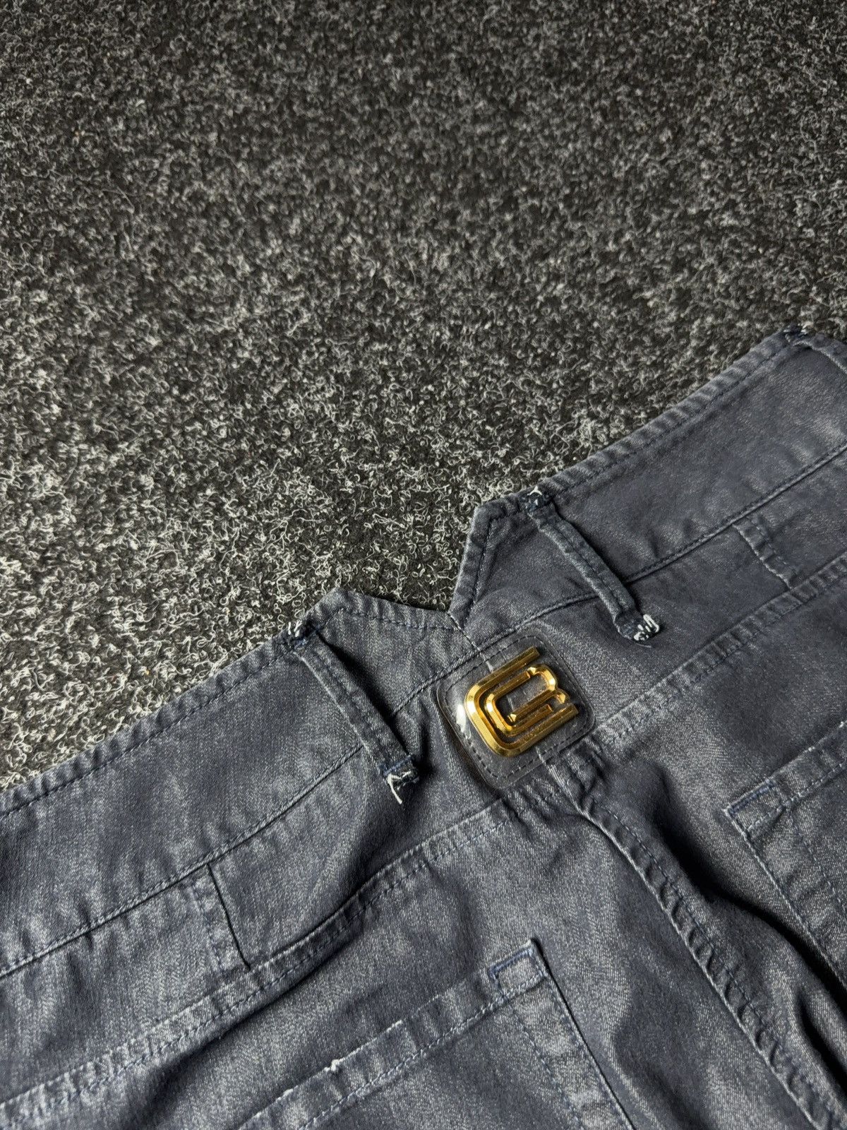 Roberto Cavalli Class Roberto Cavalli Distressed Slim Fit Cotton Pants Size 28" / US 6 / IT 42 - 21 Thumbnail