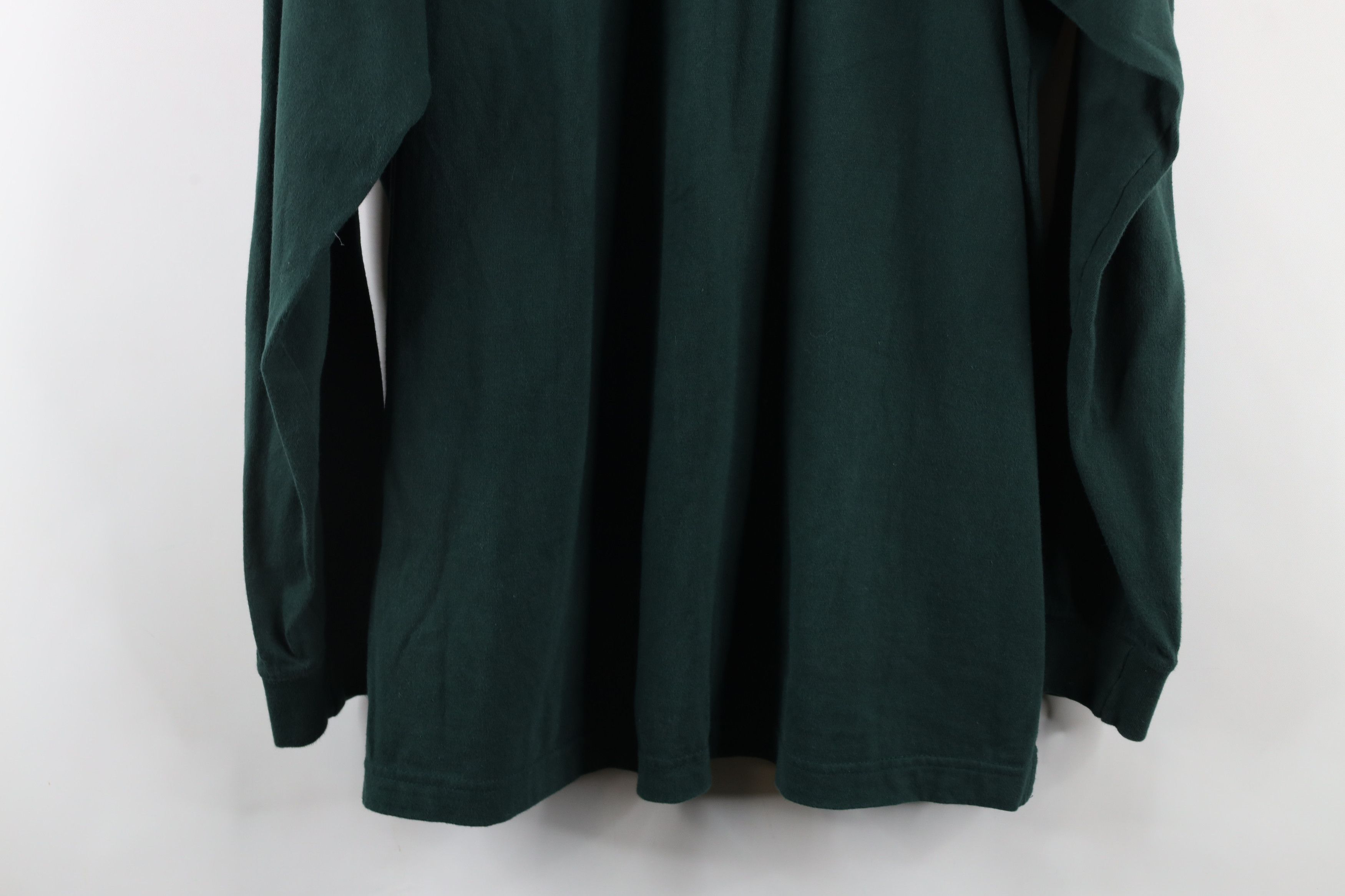 Vintage Vintage 90s Streetwear Long Sleeve Henley T-Shirt Green Size US M / EU 48-50 / 2 - 11 Thumbnail