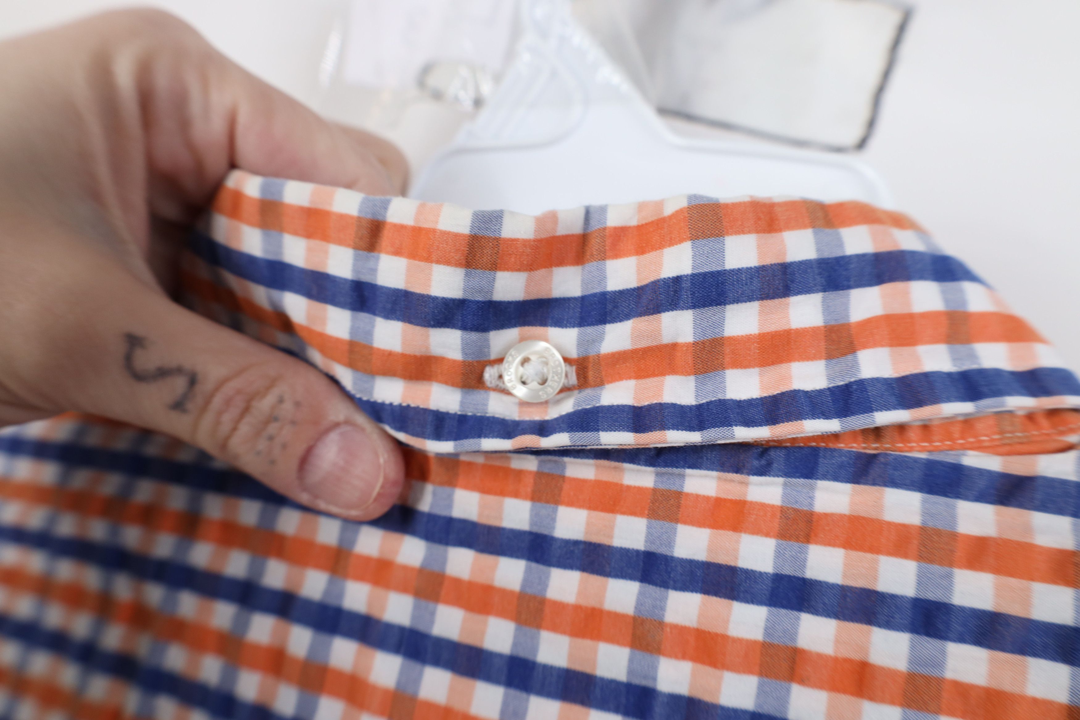 Brooks Brothers Brooks Brothers Seer Sucker Collared Button Down Shirt Plaid Size US L / EU 52-54 / 3 - 9 Thumbnail