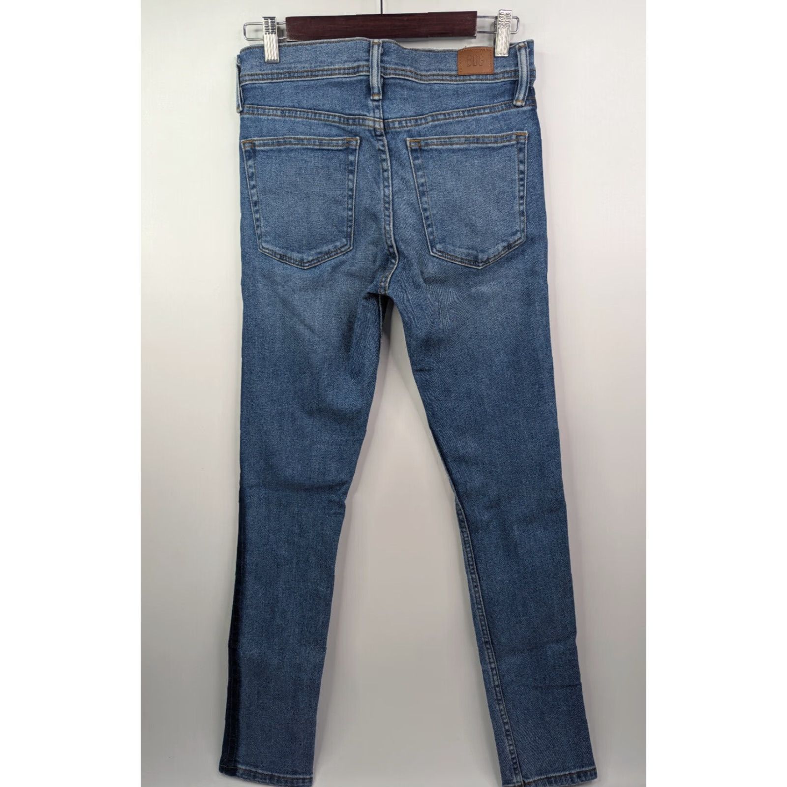 Bdg BDG Skinny Jeans Dark Side Panels Size 29 Cotton Denim Women Slim Stretch Flat Pockets Blue Modern Classic Designer Size 29" - 4 Thumbnail