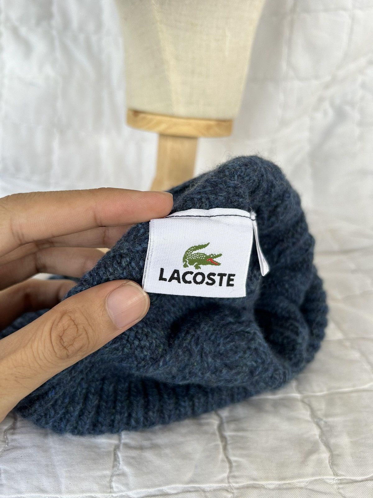 Japanese Brand × Lacoste LACOSTE Beanie Hats Nice 🔥🔥 Size ONE SIZE - 3 Thumbnail