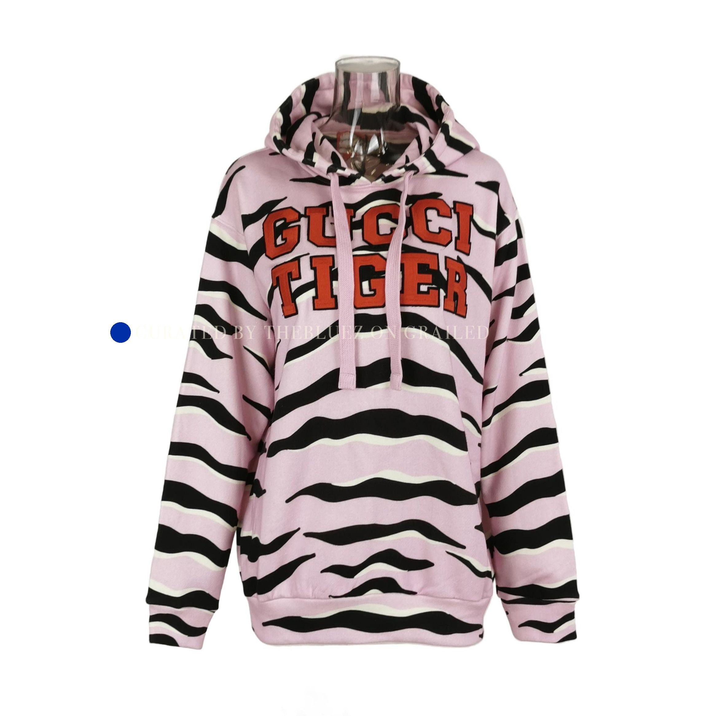 Gucci Pink Tiger Print Hoodie in Size M Size US M / EU 48-50 / 2 - 1 Thumbnail