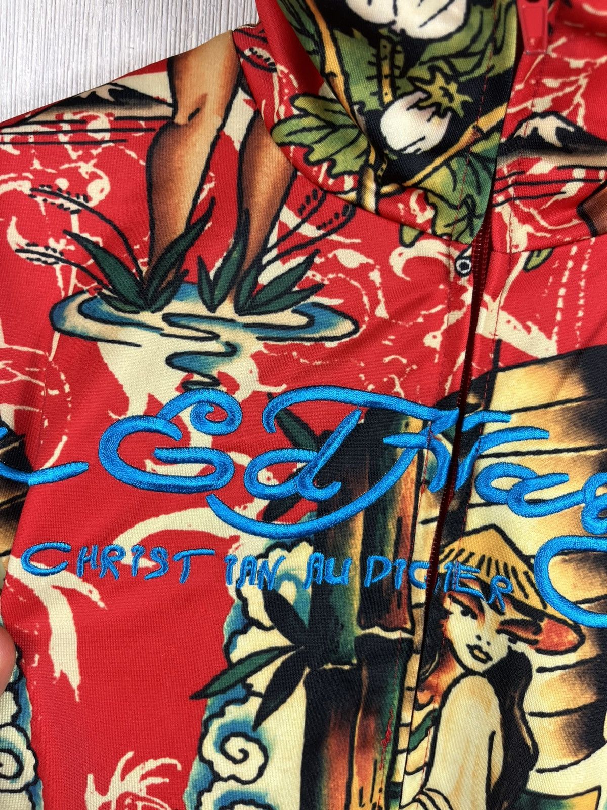Ed Hardy Vintage Ed Hardy Christian Audigier zip y2k hoodie sexy girl Size US M / EU 48-50 / 2 - 8 Thumbnail