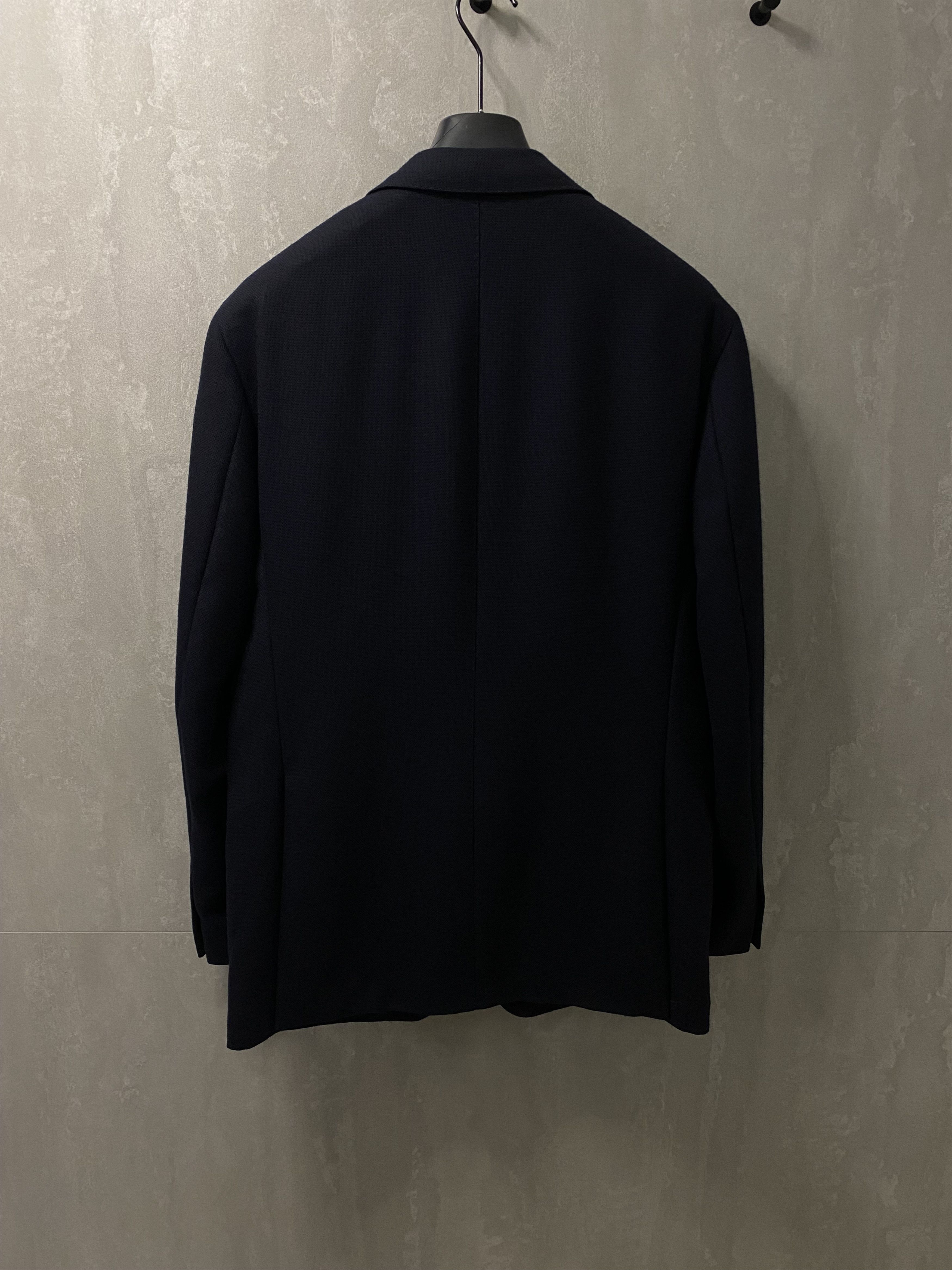 Boglioli BOGLIOLI 100% WOOL MENS CLASSIC BLUE SOLID BLAZER JACKET Size 50R - 5 Thumbnail