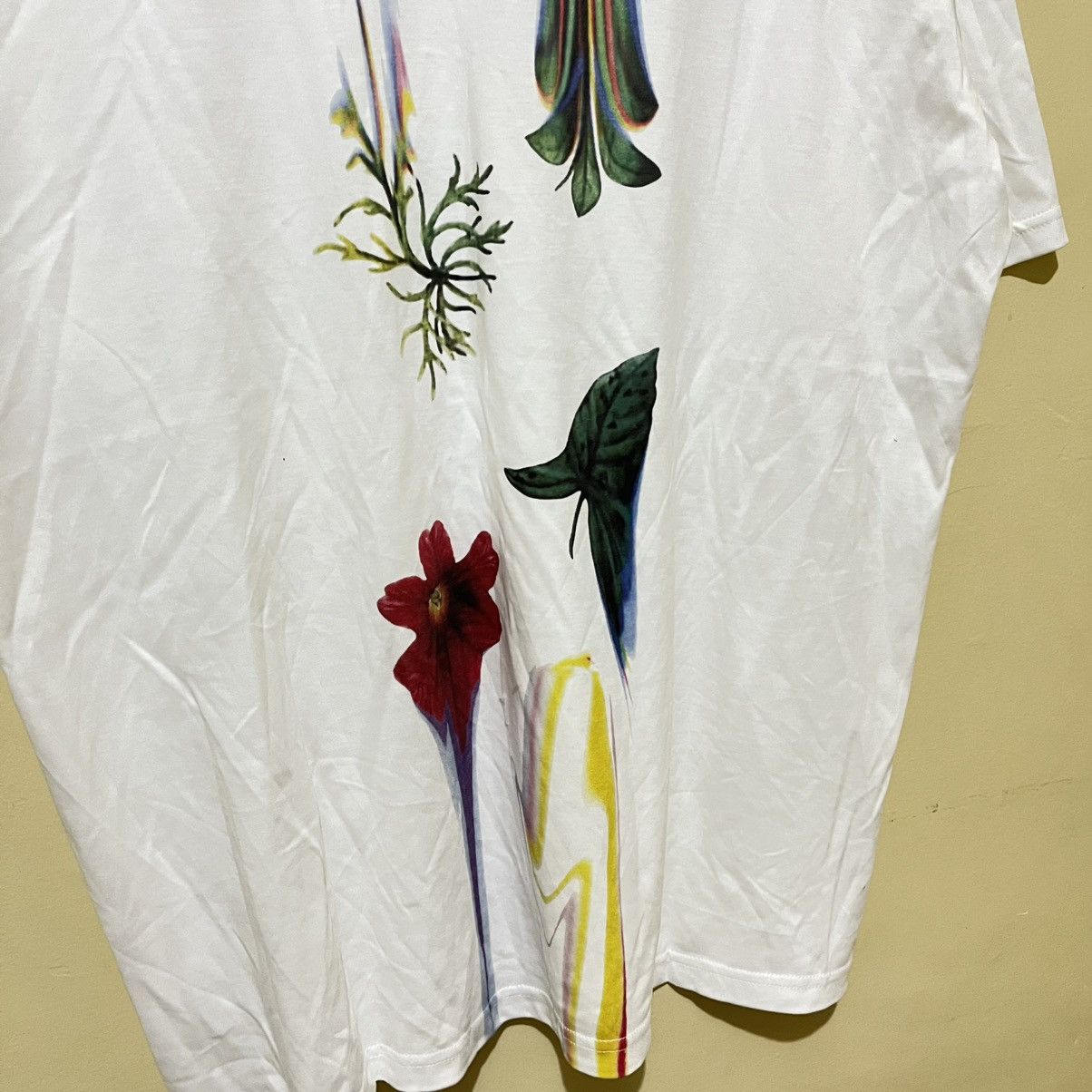 Song For The Mute SONG FOR THE MUTE - WHITE "WARPED FLOWERS" TEE Size US L / EU 52-54 / 3 - 8 Thumbnail