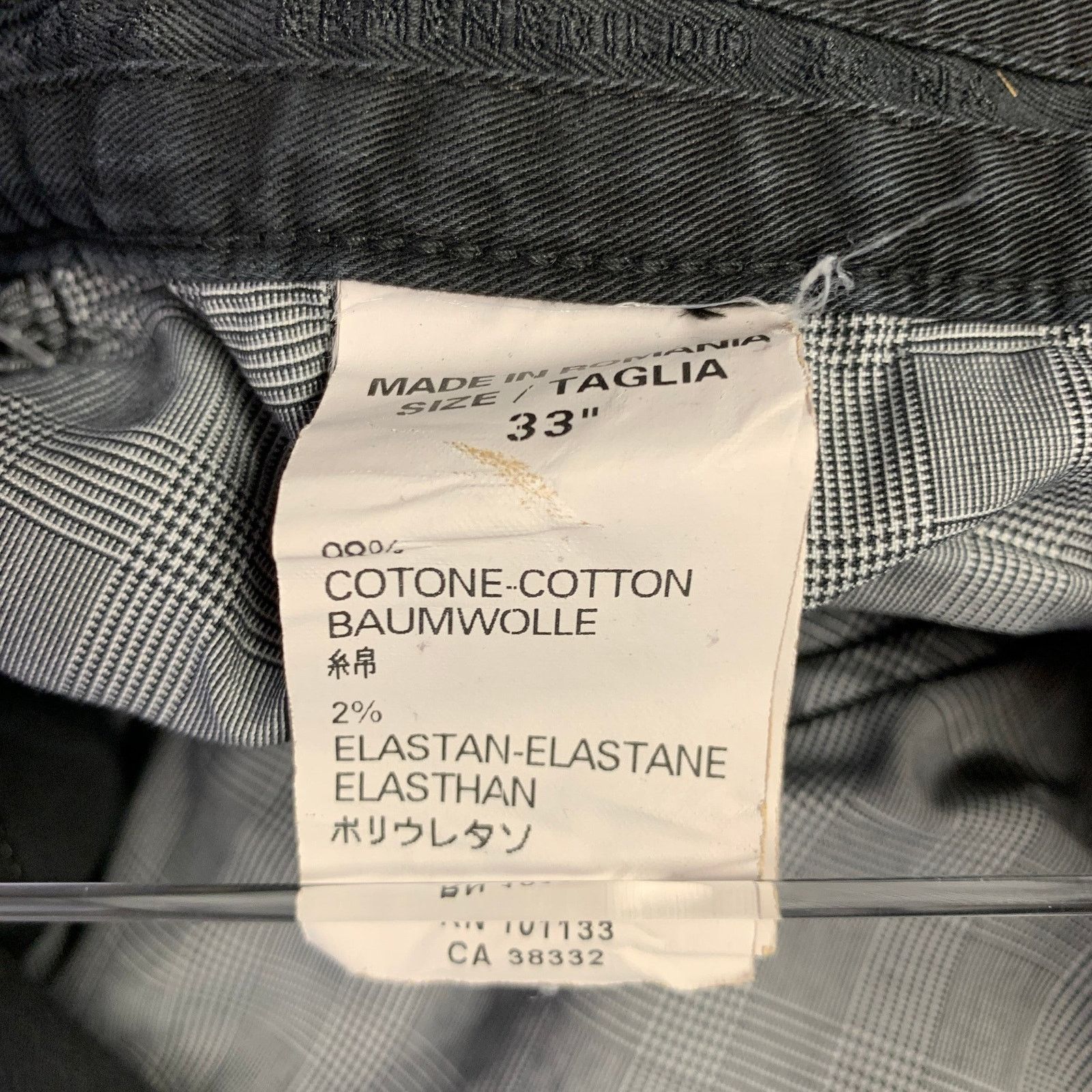 Ermenegildo Zegna ERMENEGILDO ZEGNA Size 33 Black Cotton Blend Straight Jeans Size US 33 - 5 Thumbnail