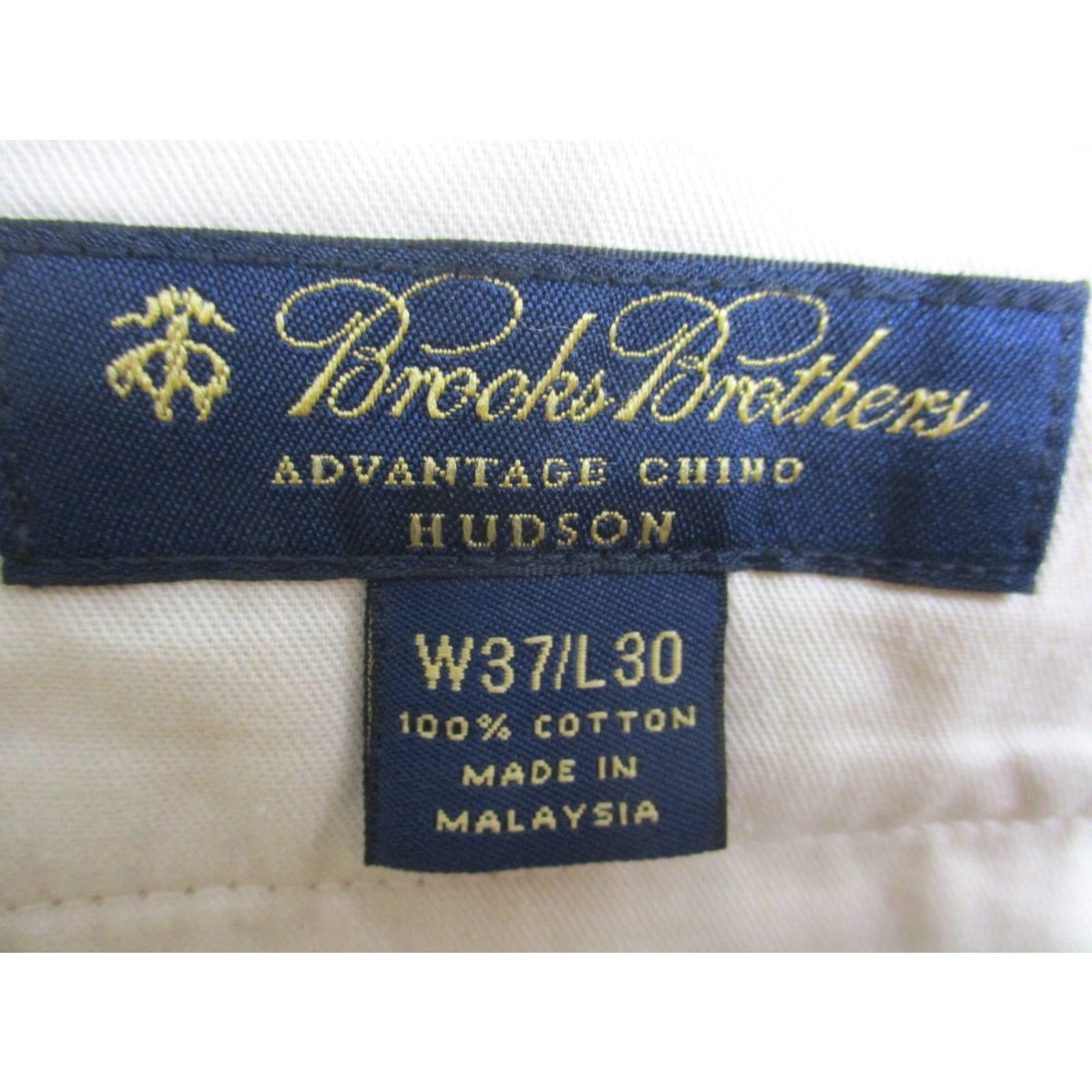 Brooks Brothers Brooks Brothers Hudson Dress Pants 37x30 Beige Cuffed Pleated Flat Front Mens Pants Size US 37 - 6 Thumbnail