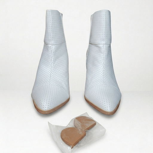 Other Midnight Velvet Size 9.5 Boots Ankle Booties Pinhole Perfora Size US 9.5 / IT 39.5 - 3 Thumbnail