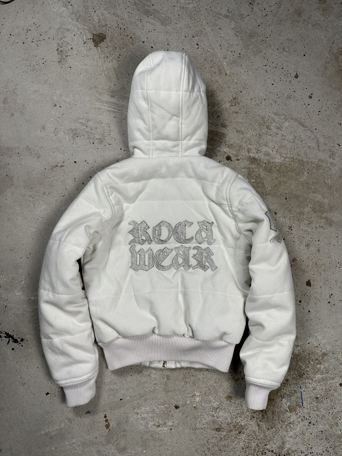 Bomber Jacket Rocawear Fur Jacket Vintage Y2K Rocawear Faux Fur