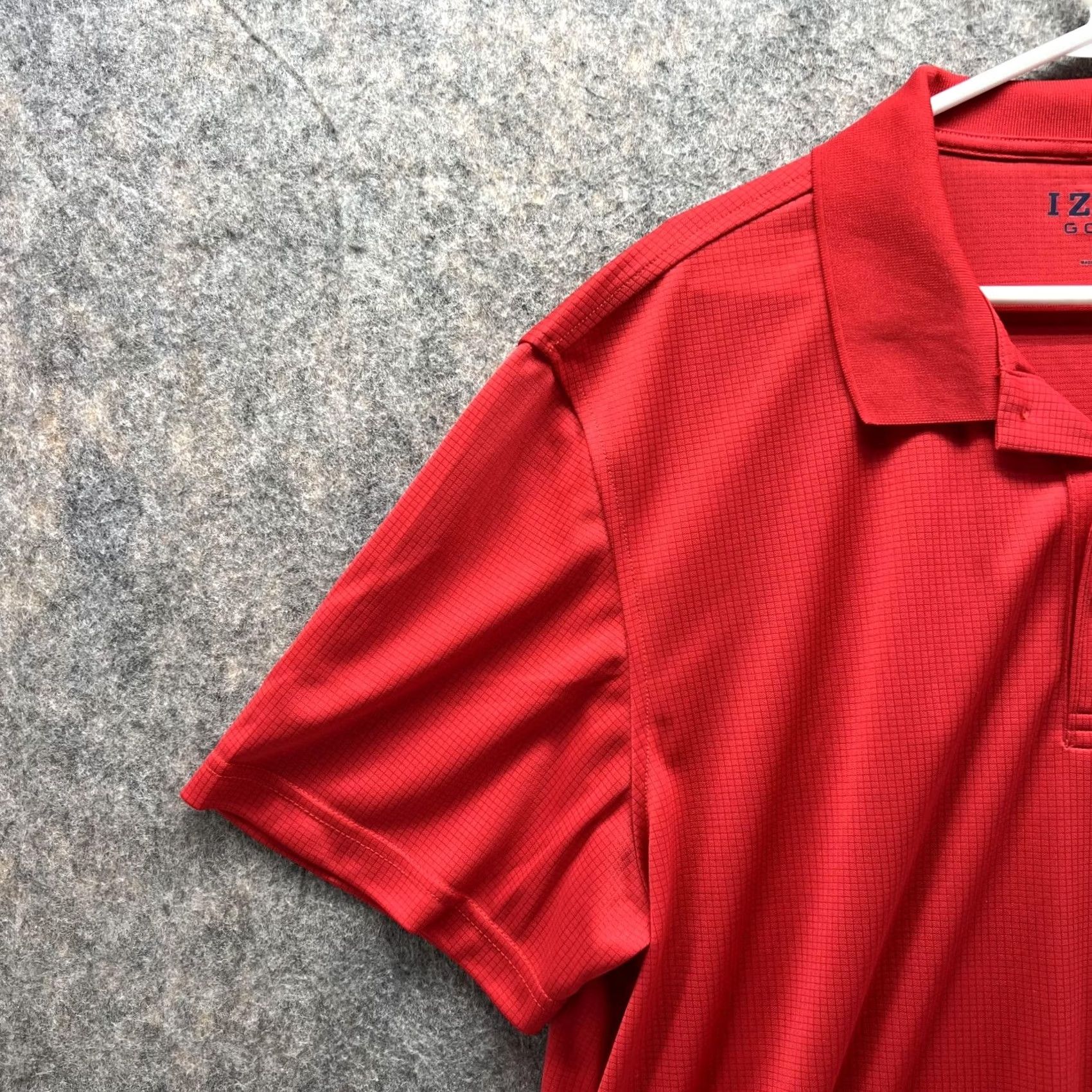 Izod VINTAGE IZOD Polo Shirt Mens XL Red Athletic Fit Golf Polyester Short Sleeve 46 Chest Size US XL / EU 56 / 4 - 3 Thumbnail