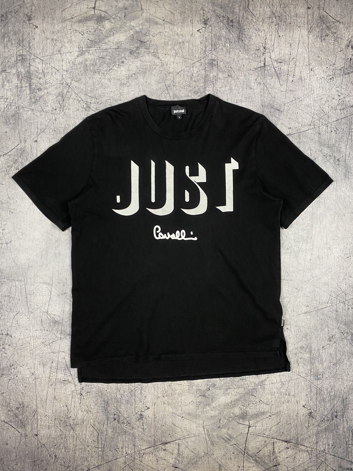 Just Cavalli Just Cavalli Designer Big Logo Tee T Shirt Size US L / EU 52-54 / 3 - 2 Thumbnail