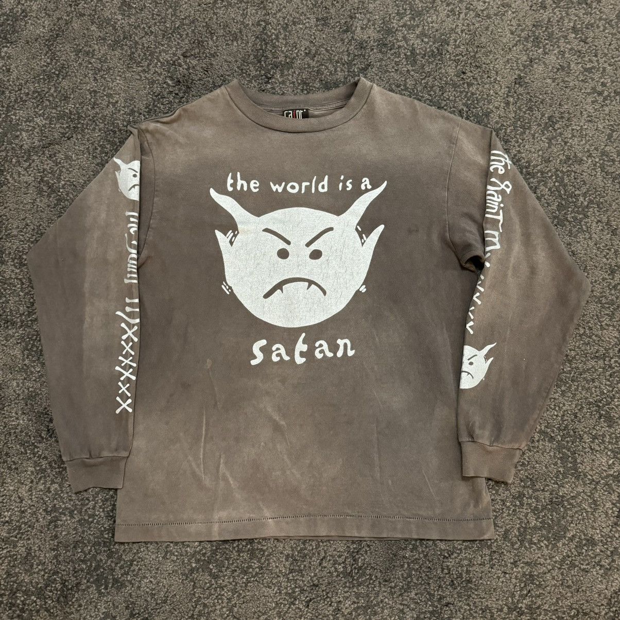 Saint Michael Saint Michael Satan Relic Mxxxxxx Long Sleeve Tee Shirt |  Grailed