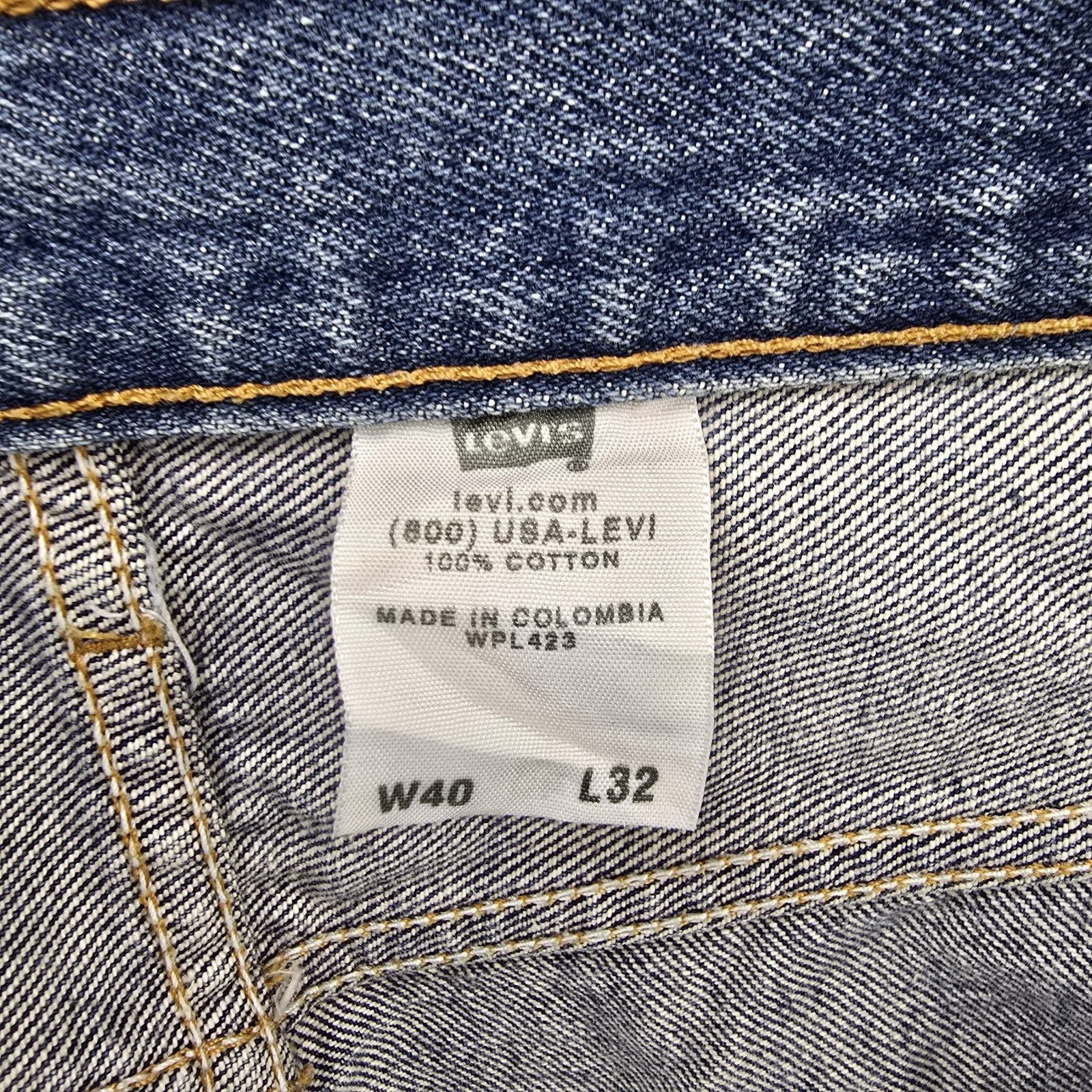Levi's Vintage Levis Jeans Mens 40x32 (Fits 38x28) Denim 501 Y2K Size US 38 / EU 54 - 4 Thumbnail