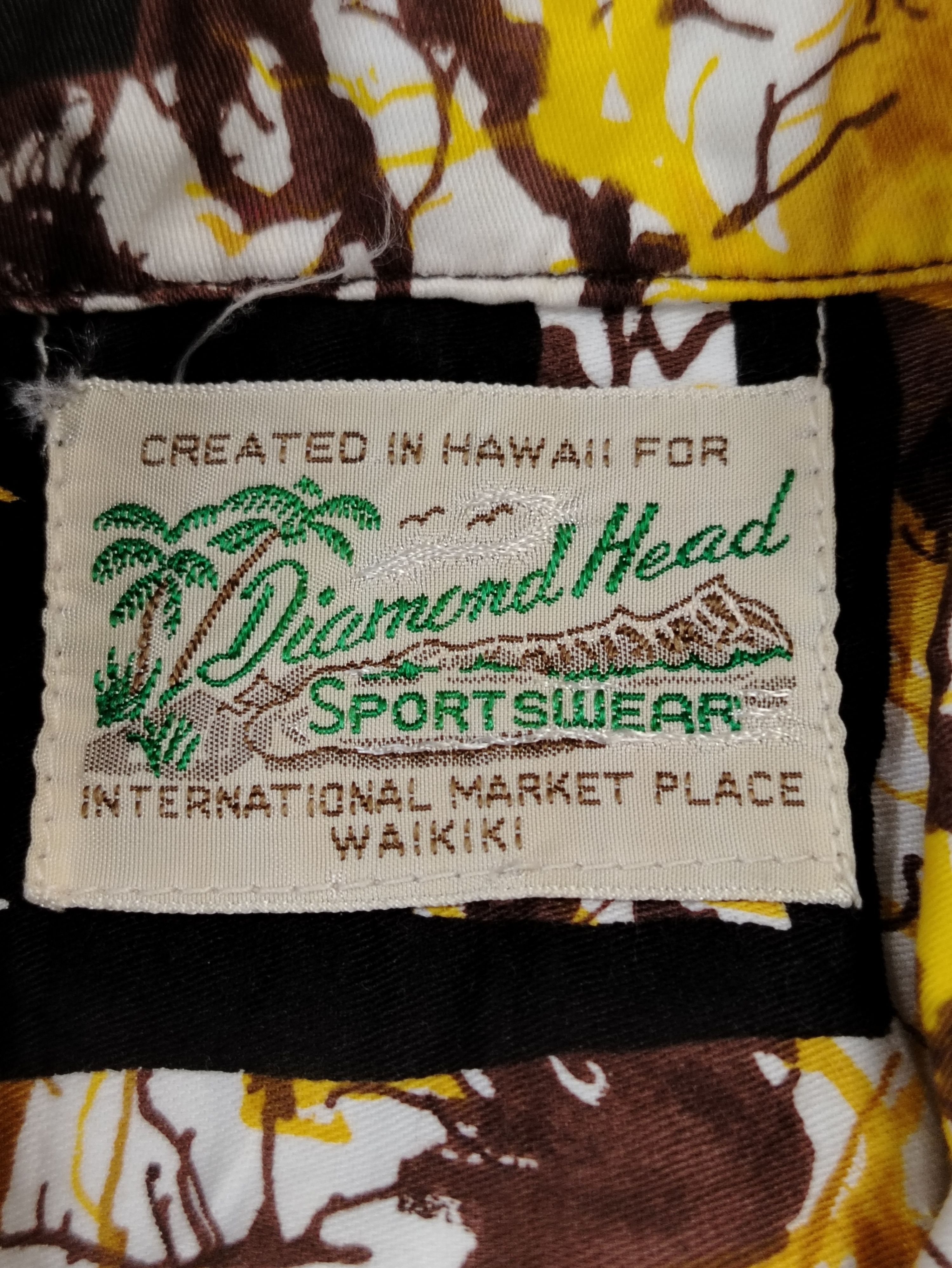 Diamond Head Vintage 70s Hawaiian cotton button up camp collar Size US M / EU 48-50 / 2 - 6 Thumbnail