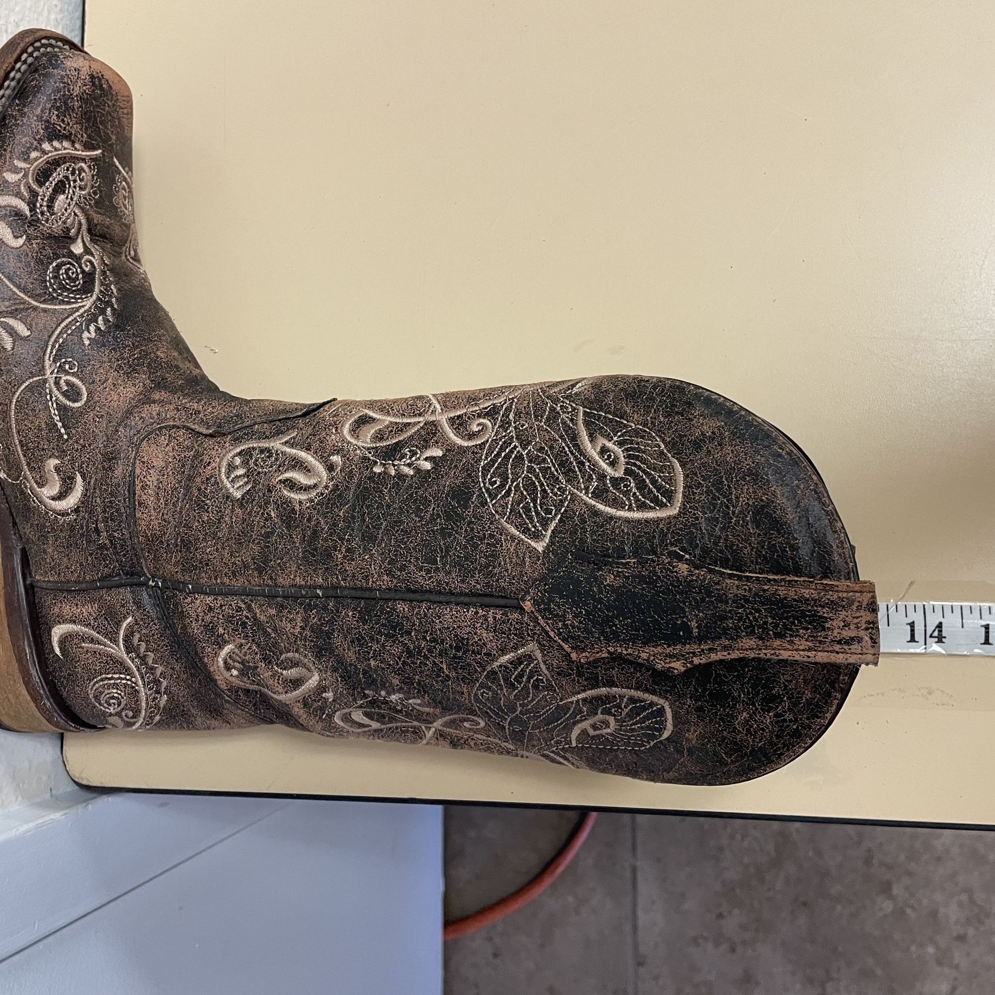 Other Circle G Distressed Style Stitched DRAGONFLY Western Boots Size US 8 / IT 38 - 11 Thumbnail