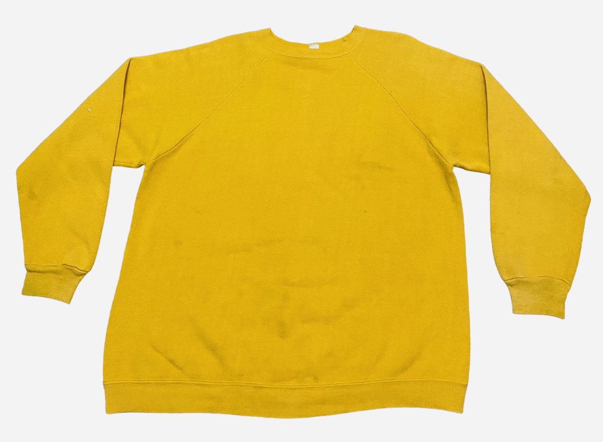 Rare Design Vintage Fruit Of The Loom Plain Sweatshirt 1960s