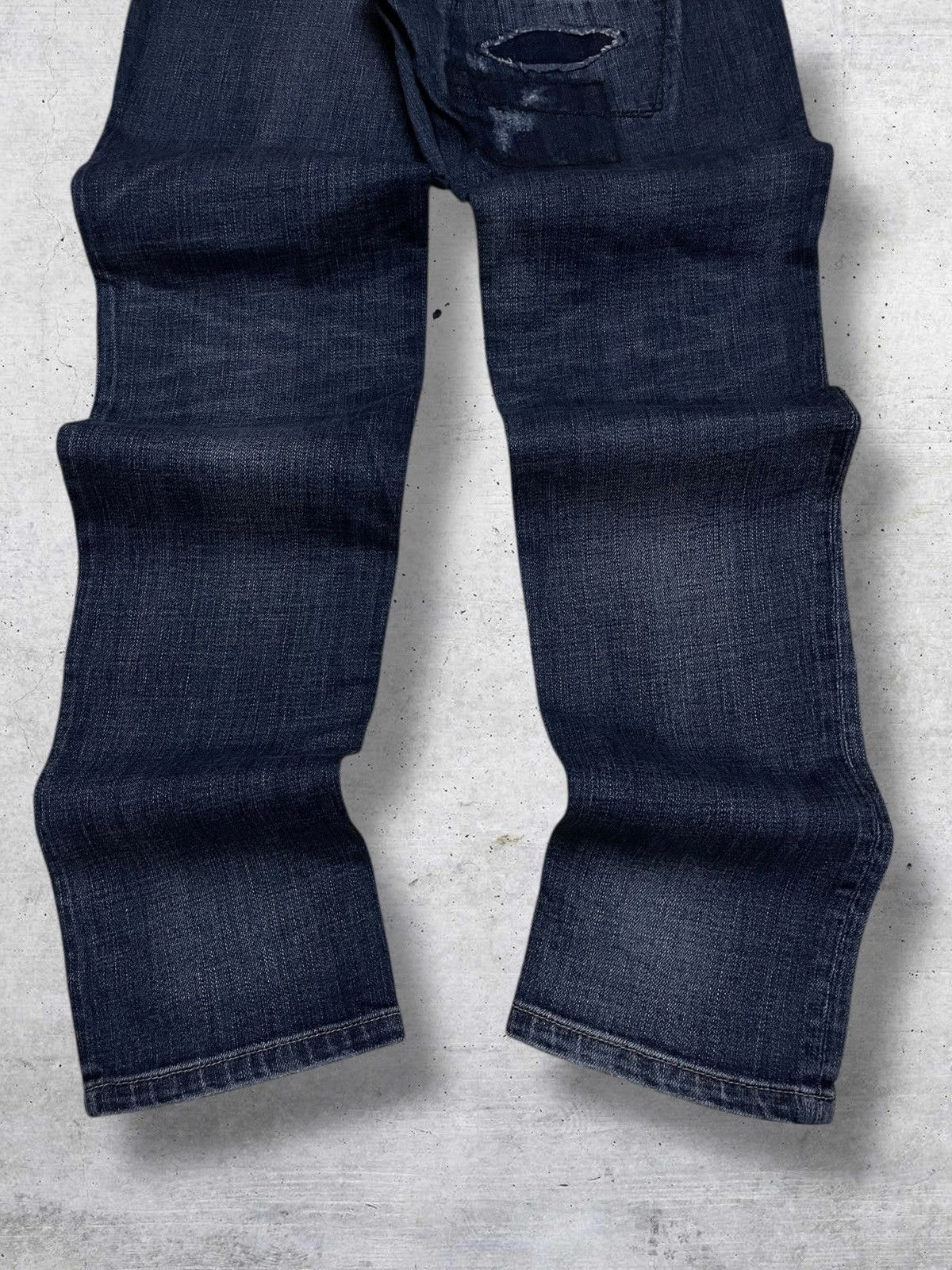 Kapital VINTAGE BIT BLUE 90S JAPAN DESIGNER DISTRESSED RIPPED JEANS Size US 29 - 11 Thumbnail