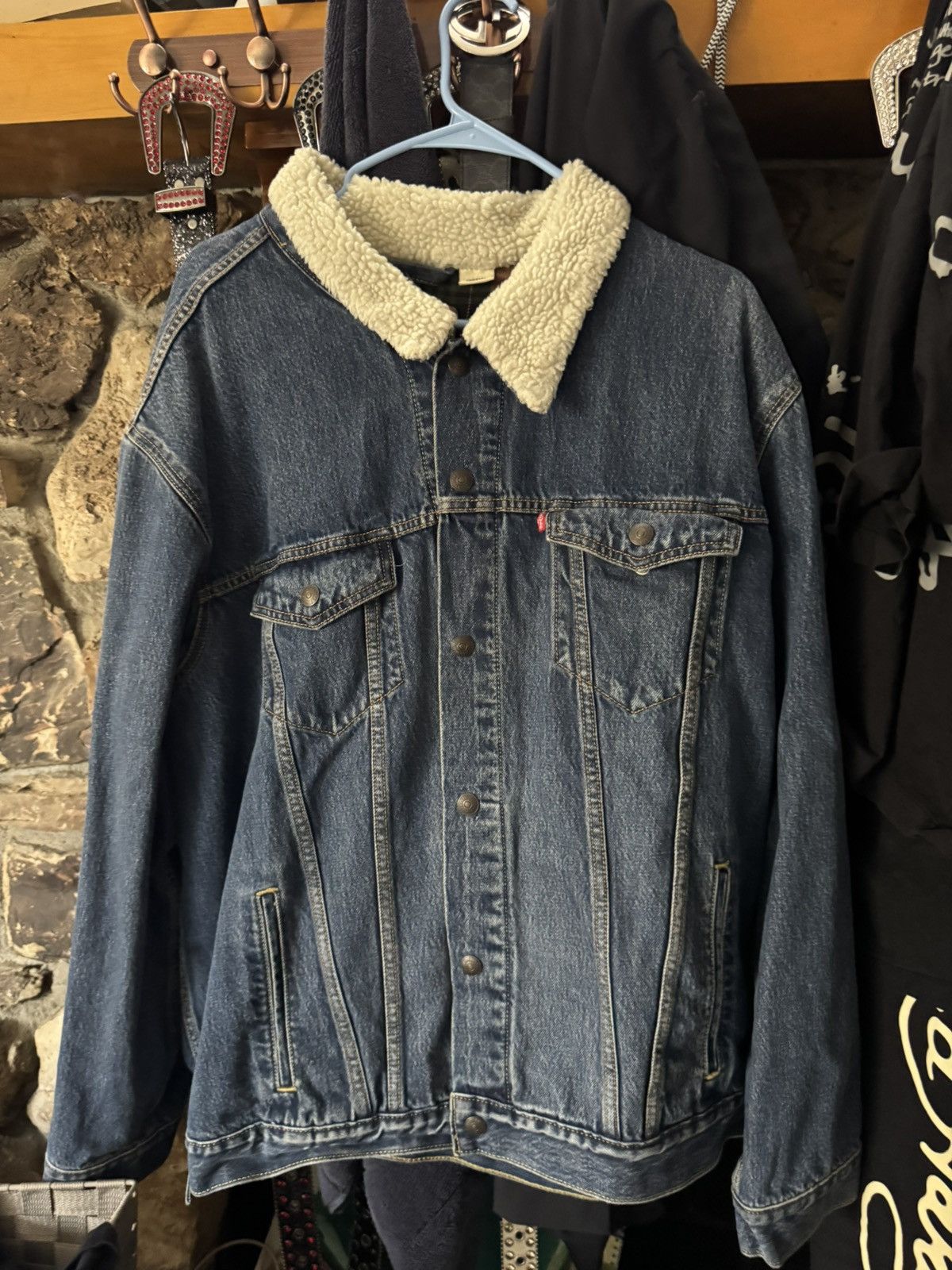 Levi's Levis Sherpa Denim Jacket Size US XXL / EU 58 / 5 - 1 Thumbnail