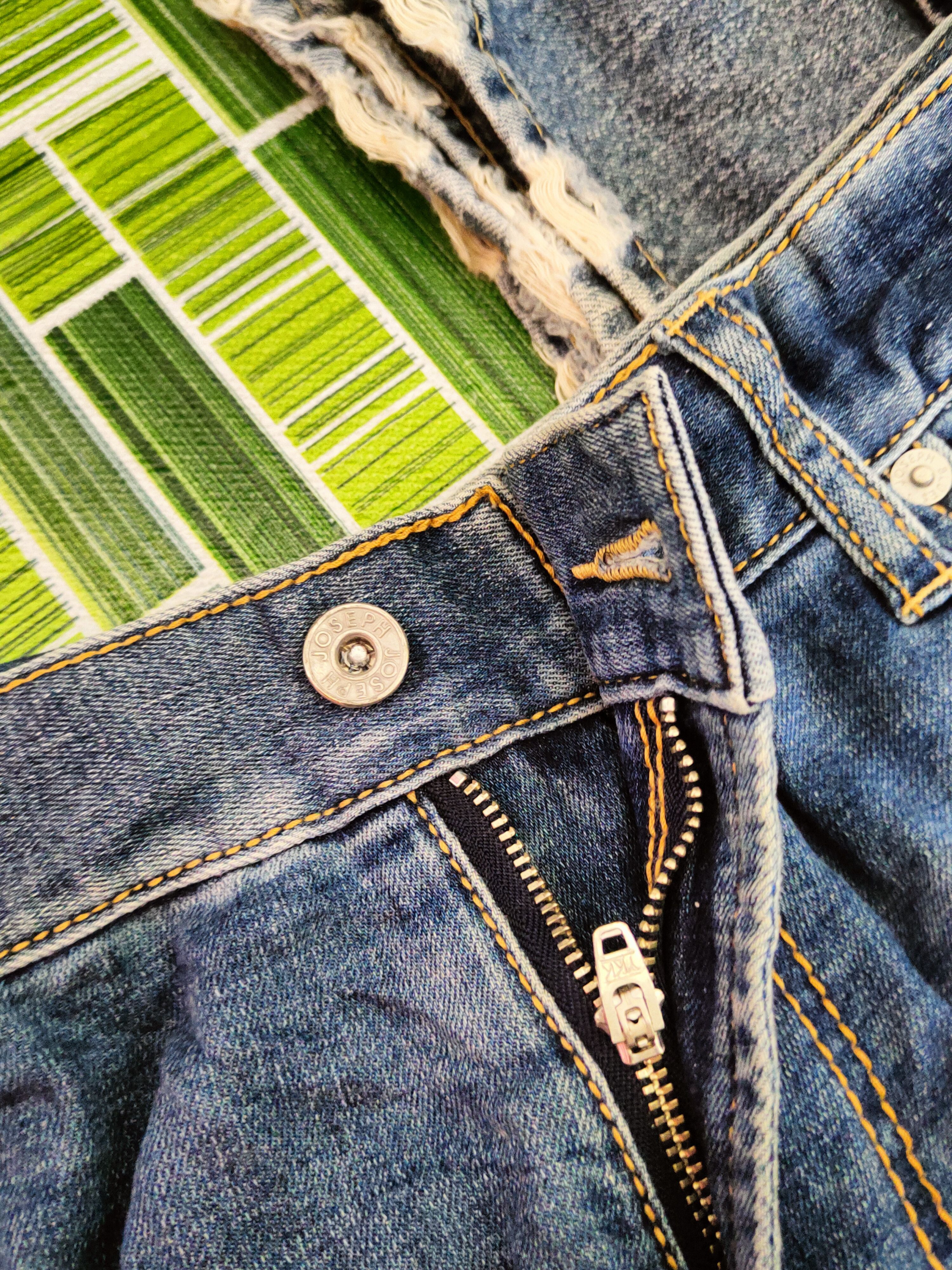 JOSEPH HOMME Joseph Homme Blue Faded Distressed Ripped Jeans #S1643 Size US 36 / EU 52 - 12 Thumbnail