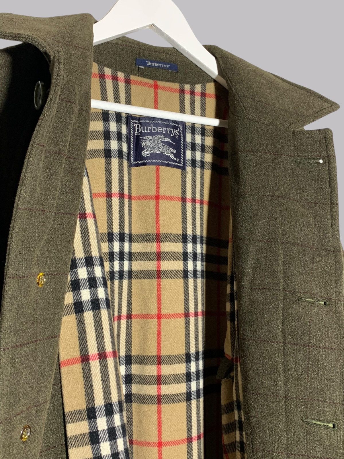 Burberry × Vintage Burberrys Wool Coat Size US L / EU 52-54 / 3 - 12 Thumbnail