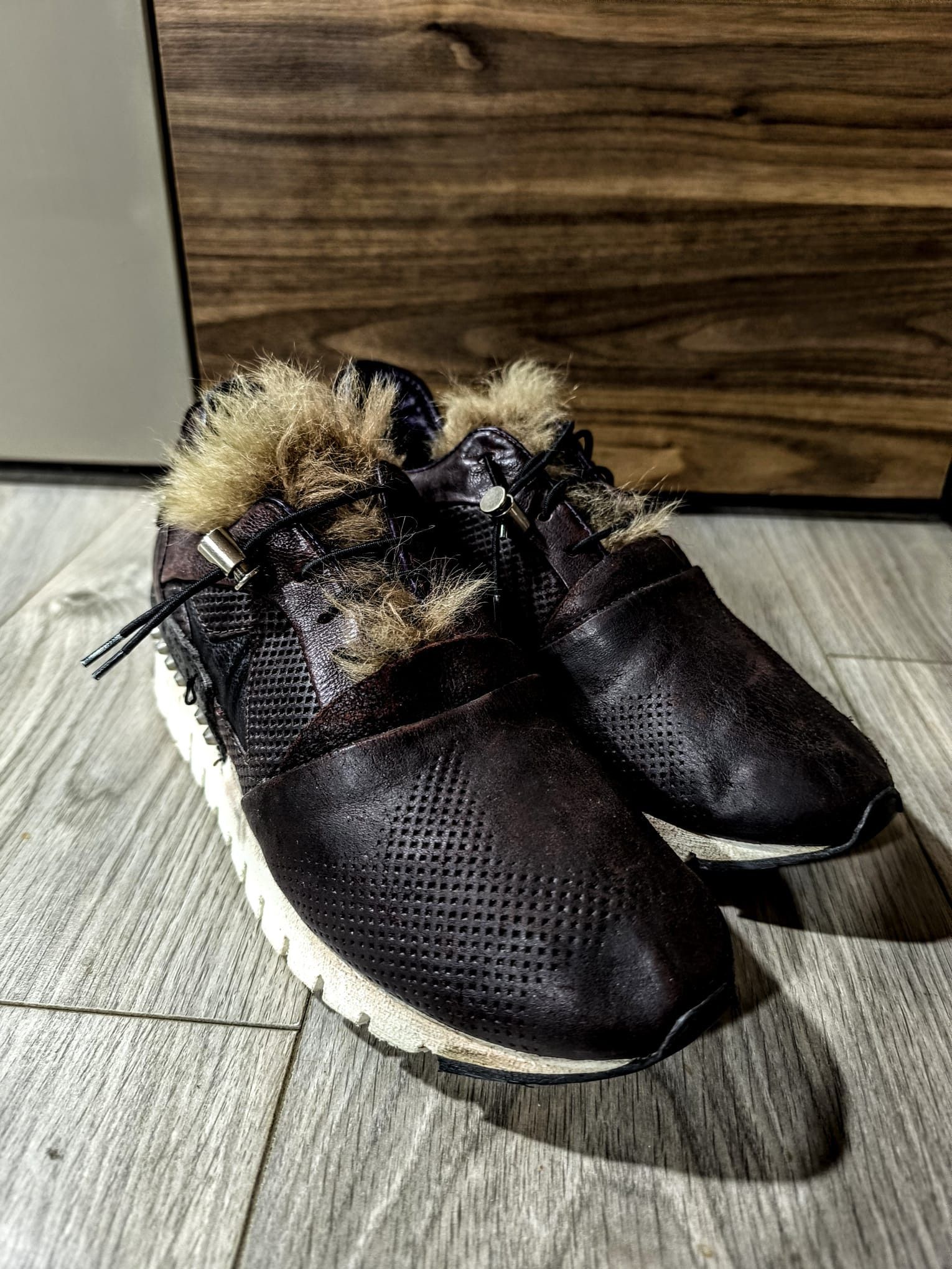 A.S.98 A.S.98 Denastar leather sneakers fur detailed studded Size US 10 / IT 40 - 7 Thumbnail