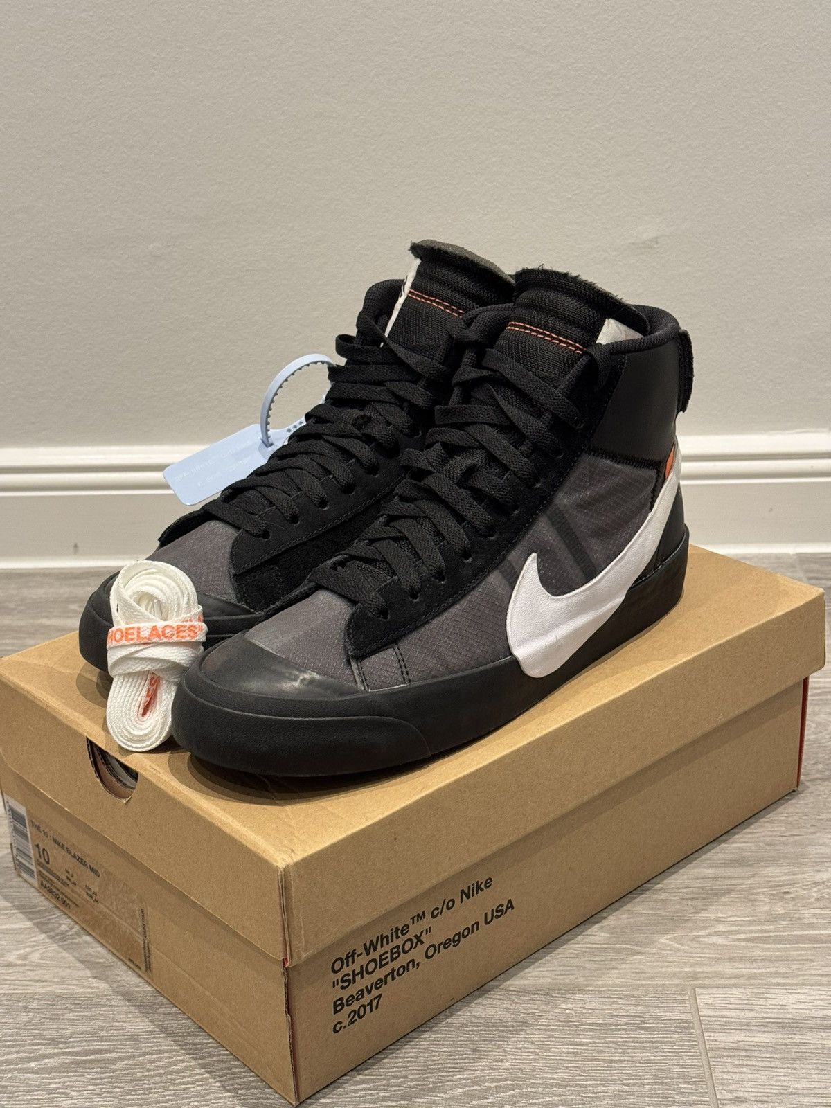 Nike Off White Nike x Off White The Ten Blazer Mid US 10 Grim Reaper Grailed