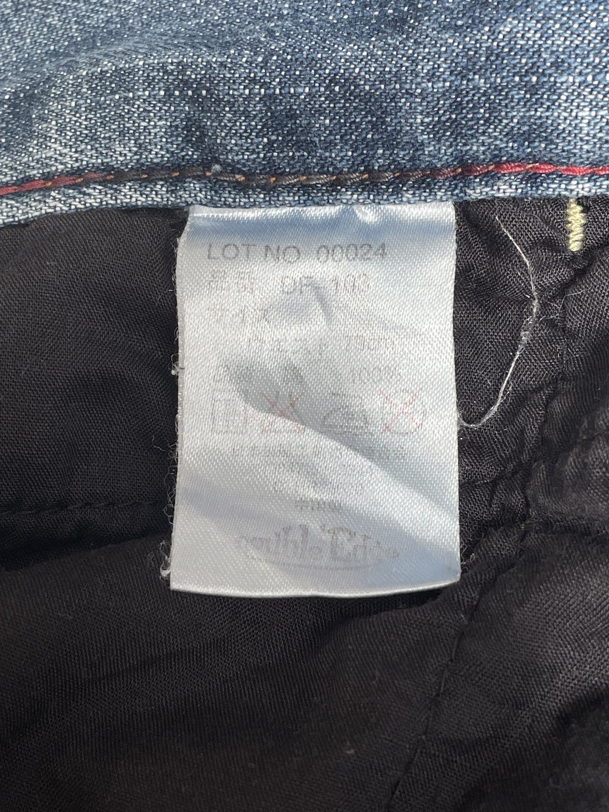 If Six Was Nine × Japanese Brand Rare Design Vintage Brand Double Edge Baggy Jeans 2000s Size US 28 / EU 44 - 14 Thumbnail