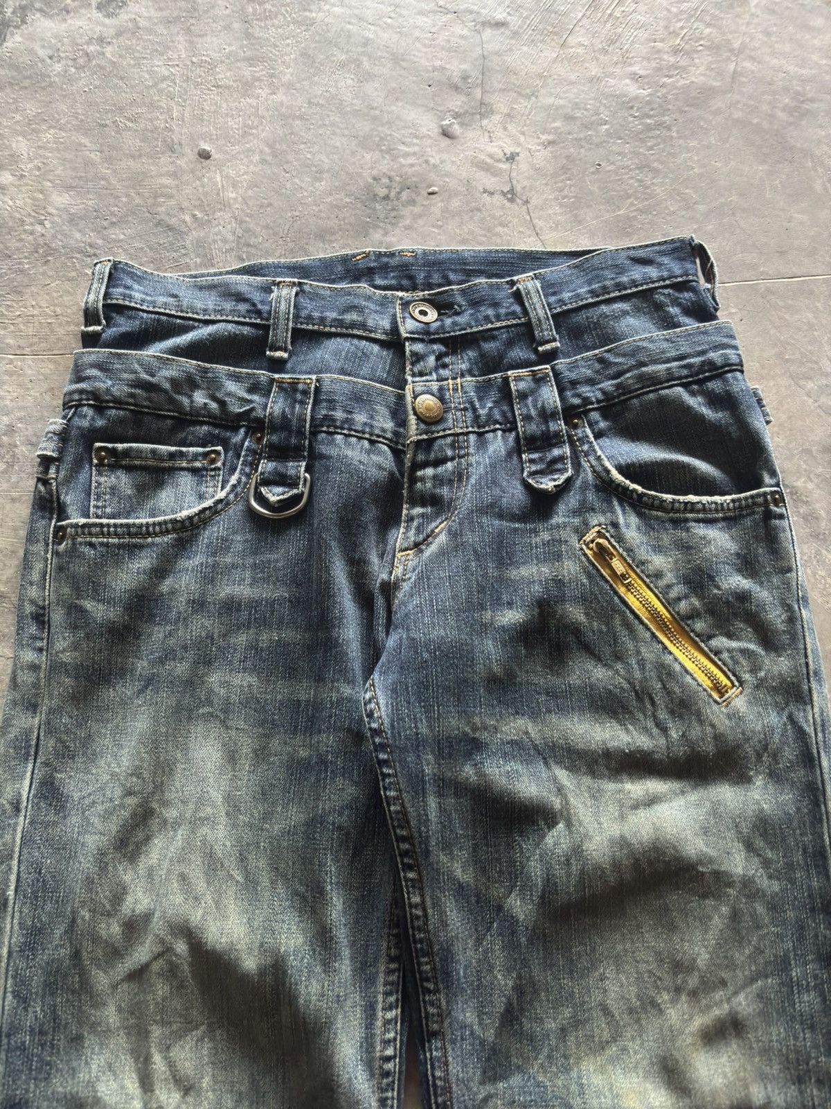 Japanese Brand DOUBLE WAIST WRANGLER japanese punk grunge ppfm style Size US 32 / EU 48 - 2 Thumbnail