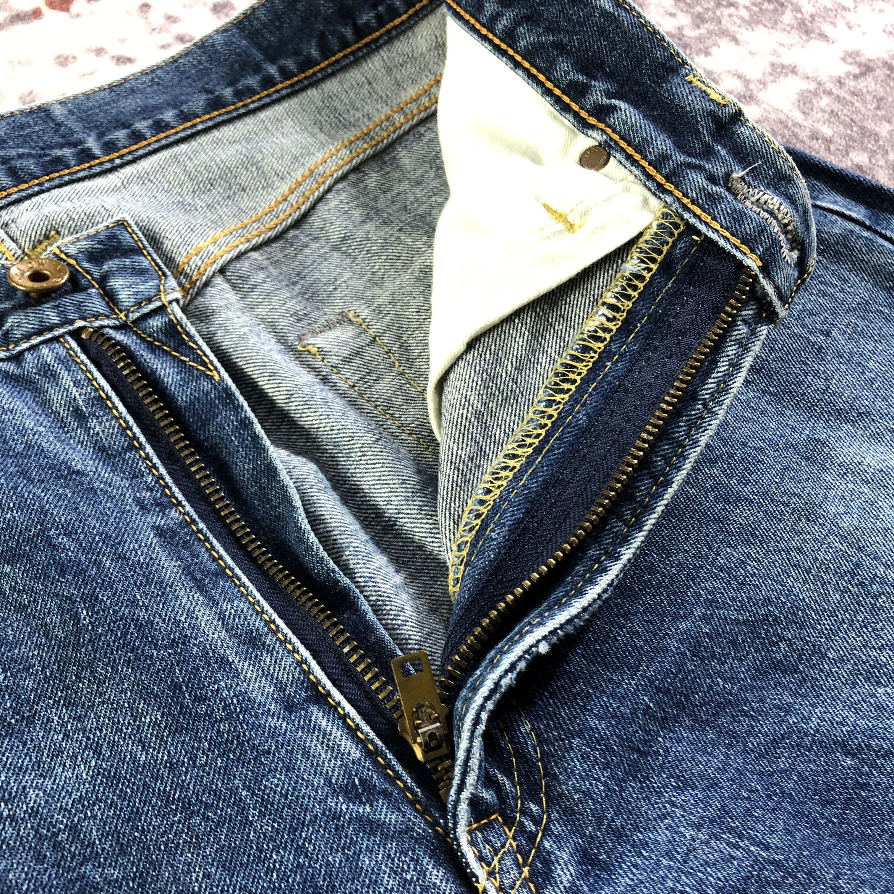 Edwin Vintage Redline Blue Wash Edwin 505 Jeans-JM3527 Size US 31 - 7 Thumbnail